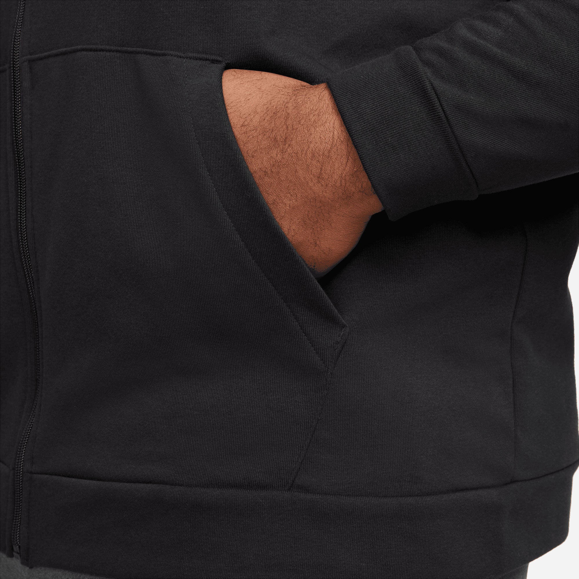 Nike Dri-FIT Men's Fleece Full-Zip Training Hoodie Black (6)