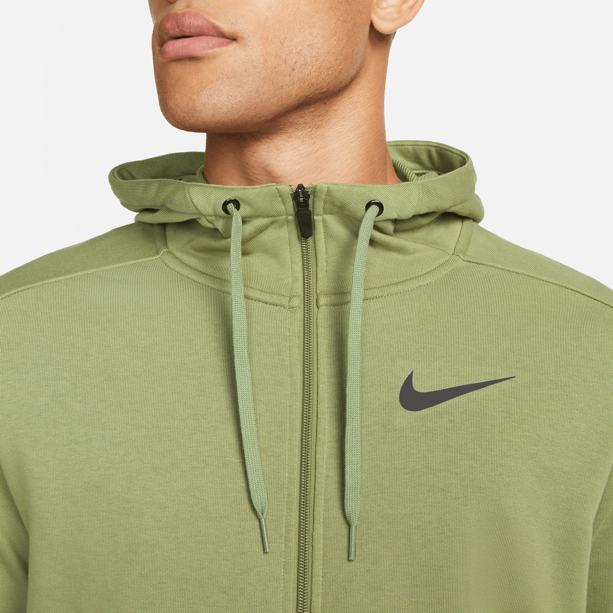 Nike Dri-FIT Men's Fleece Full-Zip Training Hoodie Green (3)