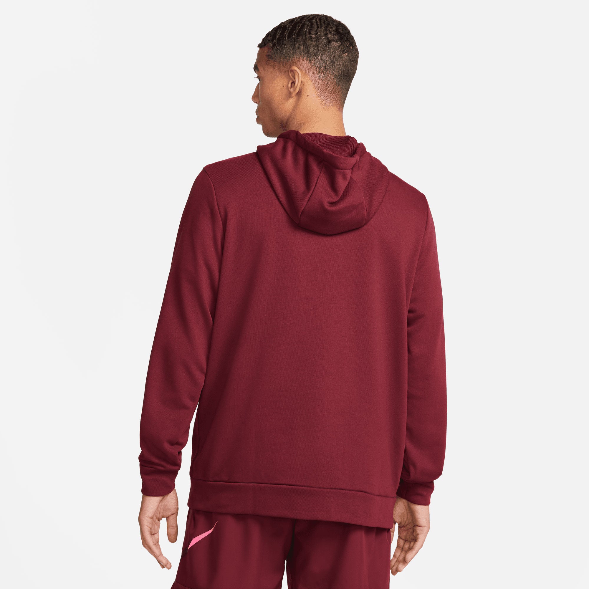 Nike Dri-FIT Men's Fleece Full-Zip Training Hoodie Red (2)