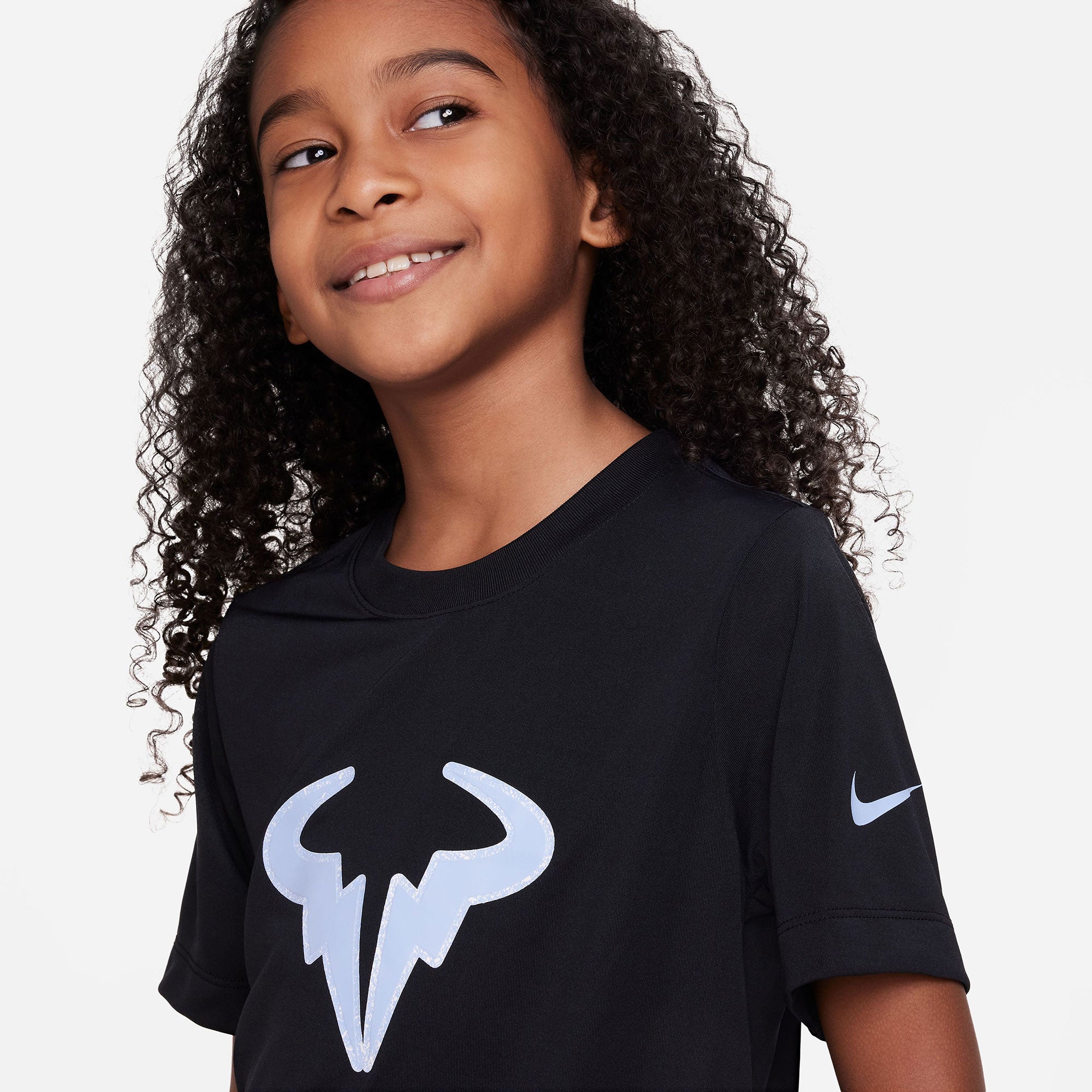 Nike Dri-FIT Rafa Boys' Tennis T-Shirt Black (3)