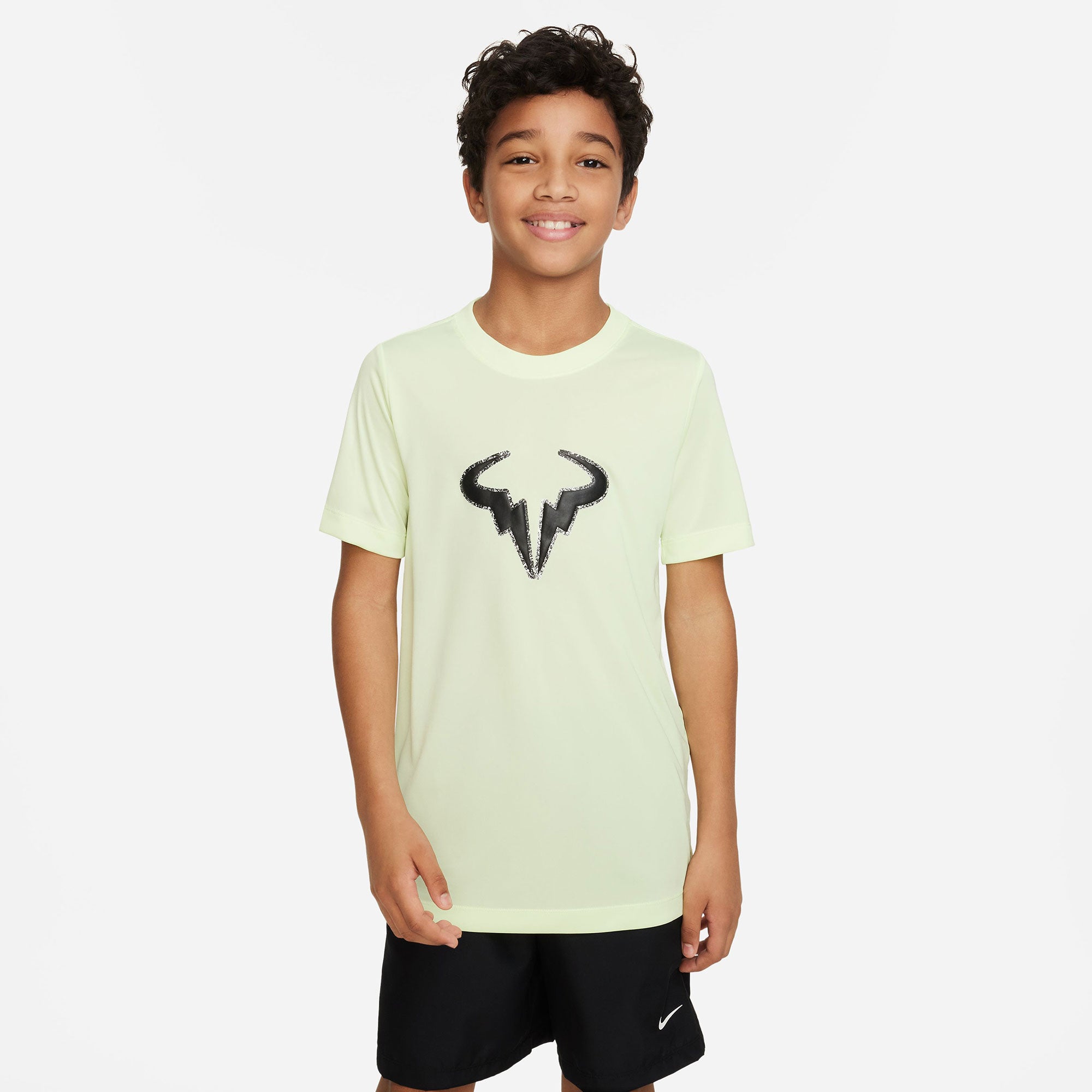 Nike Rafa Yellow Nike Dri-FIT Rafa Boys' Tennis T-Shirt Yellow - Tennis Only