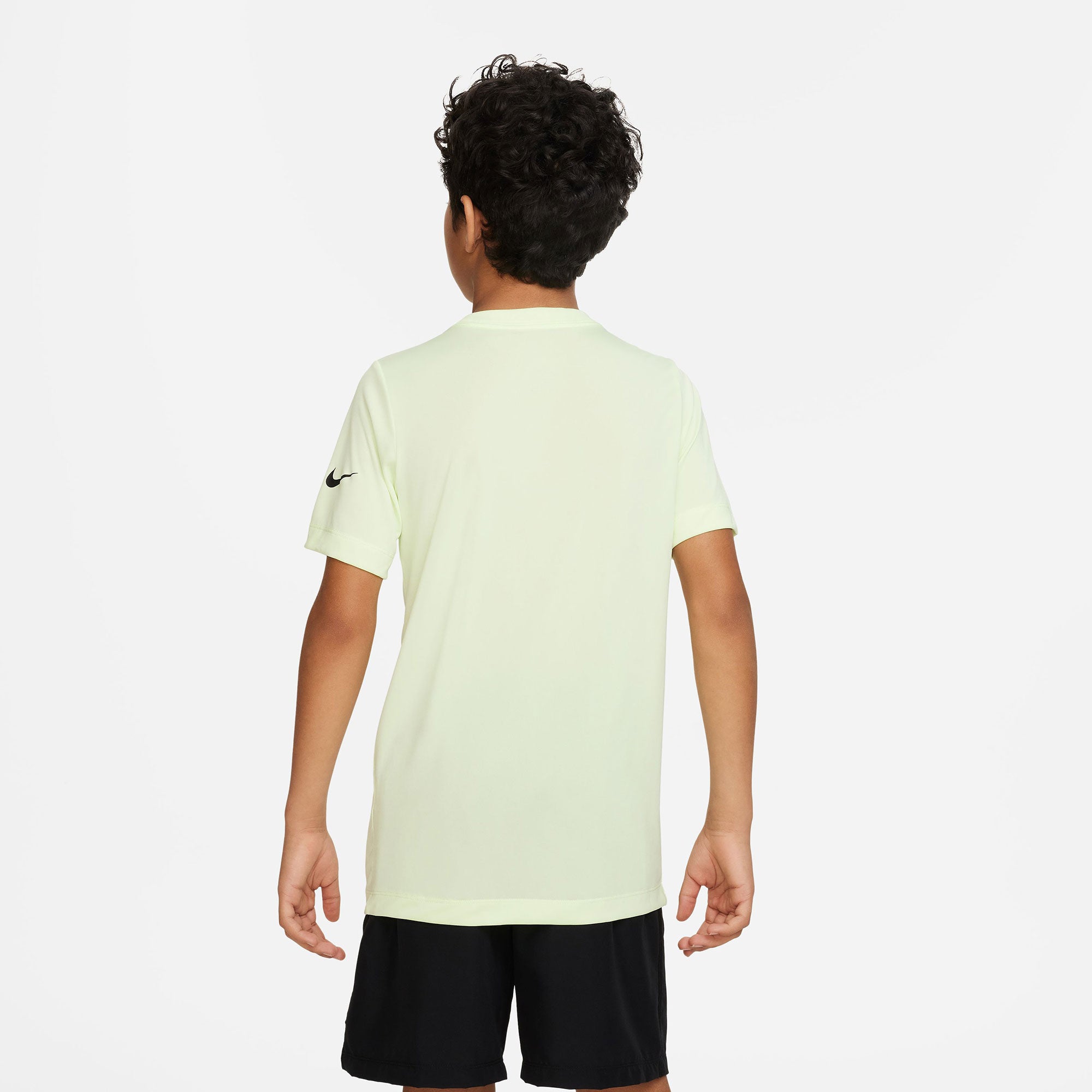 Nike Dri-FIT Rafa Boys' Tennis T-Shirt Yellow (2)