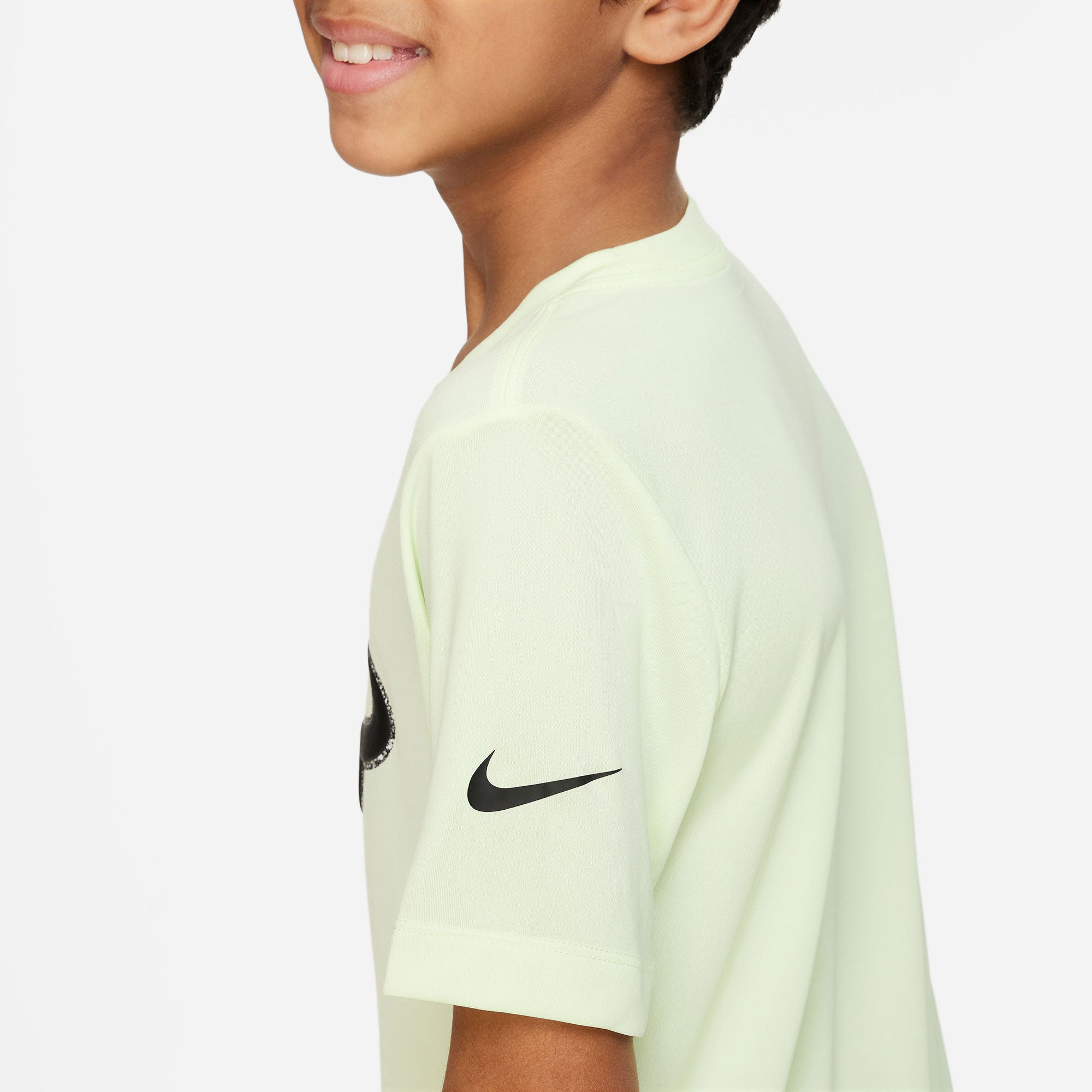 Nike Dri-FIT Rafa Boys' Tennis T-Shirt Yellow (4)