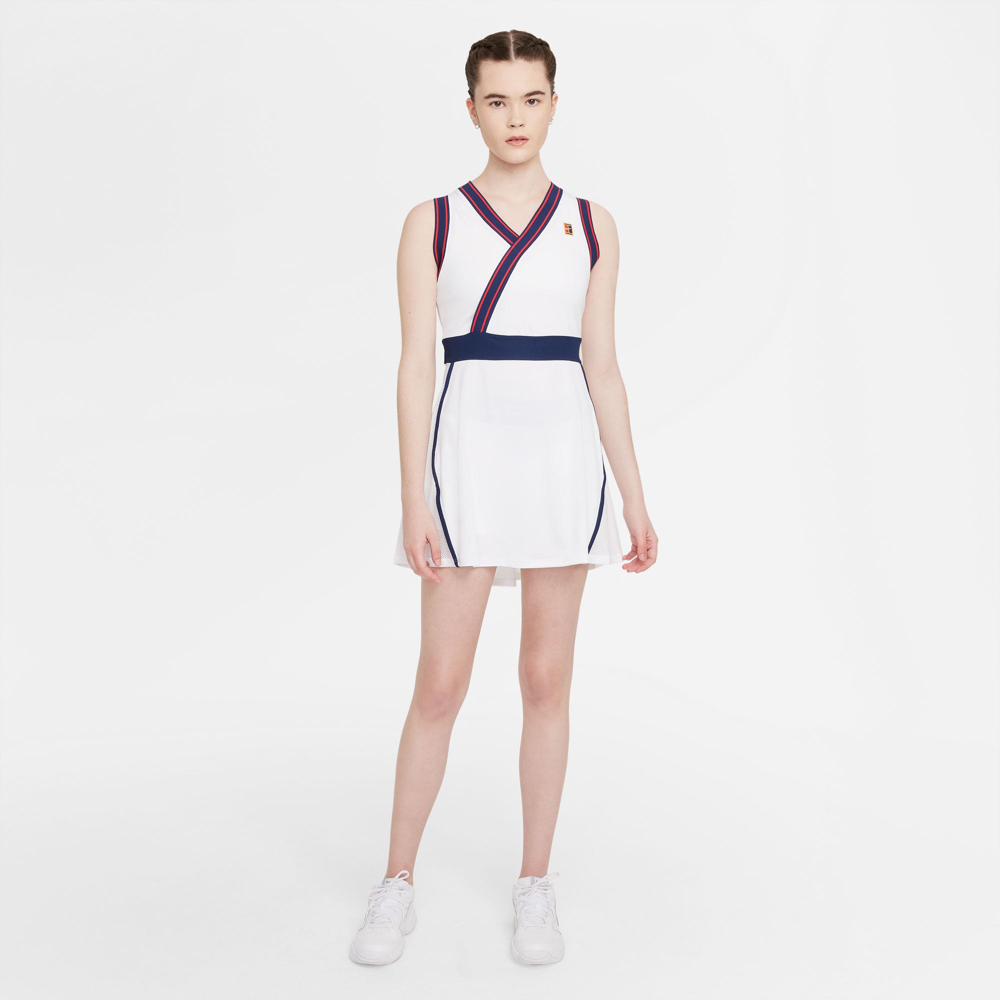 Nike Dri-FIT Slam Women's Tennis Dress White (3)