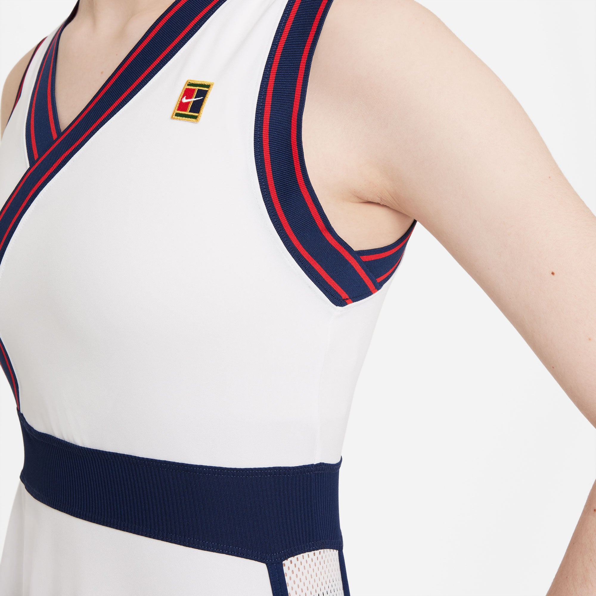 Nike Dri-FIT Slam Women's Tennis Dress White (4)