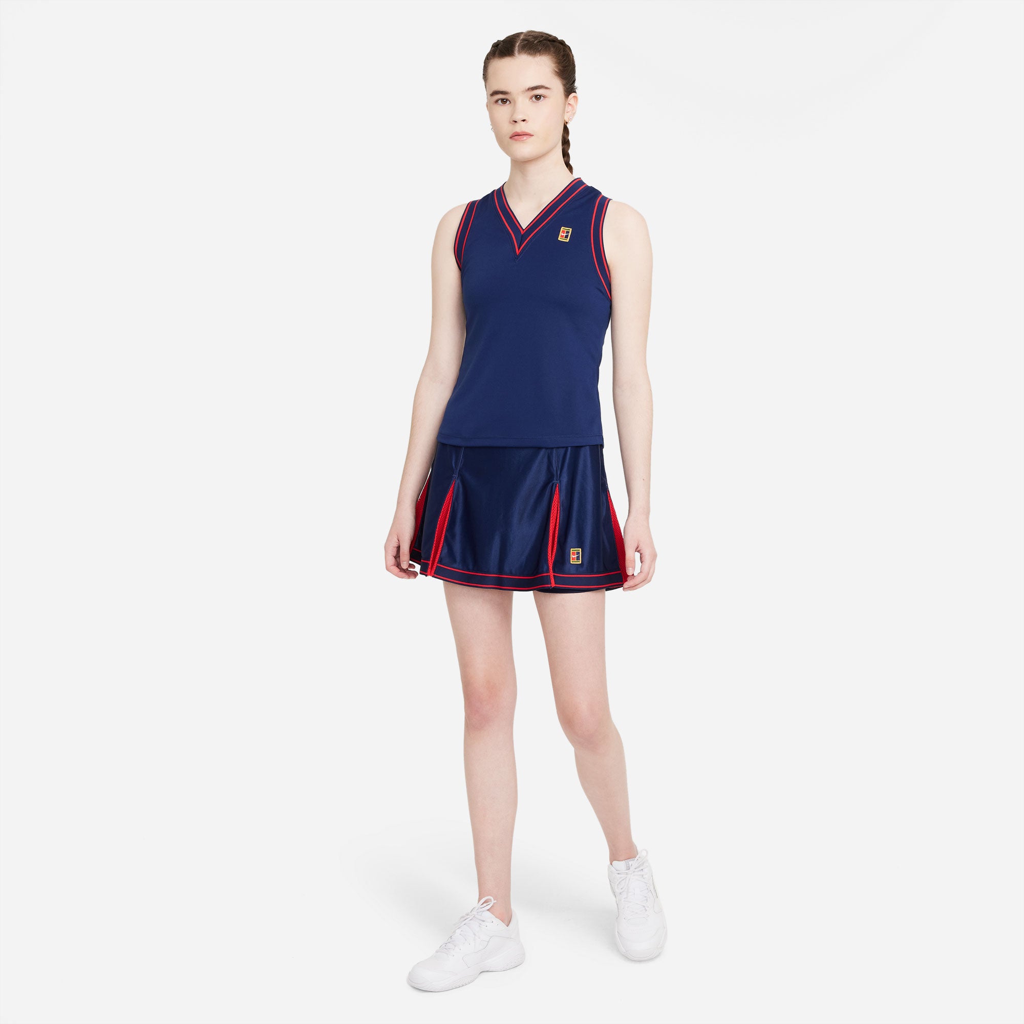 Nike Dri-FIT Slam Women's Tennis Skirt Blue (3)
