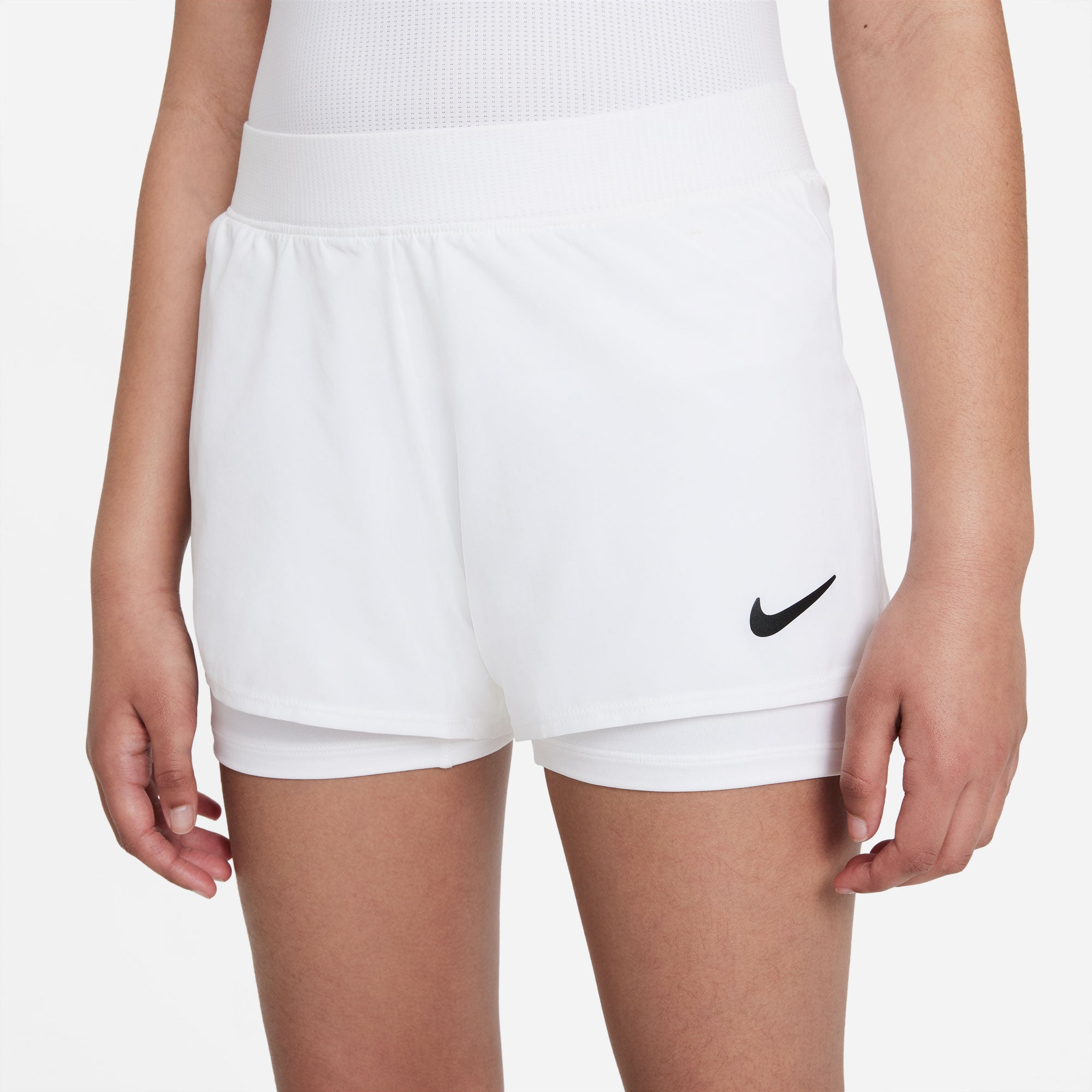 Nike Dri FIT Victory Girls' Tennis Shorts White (4)