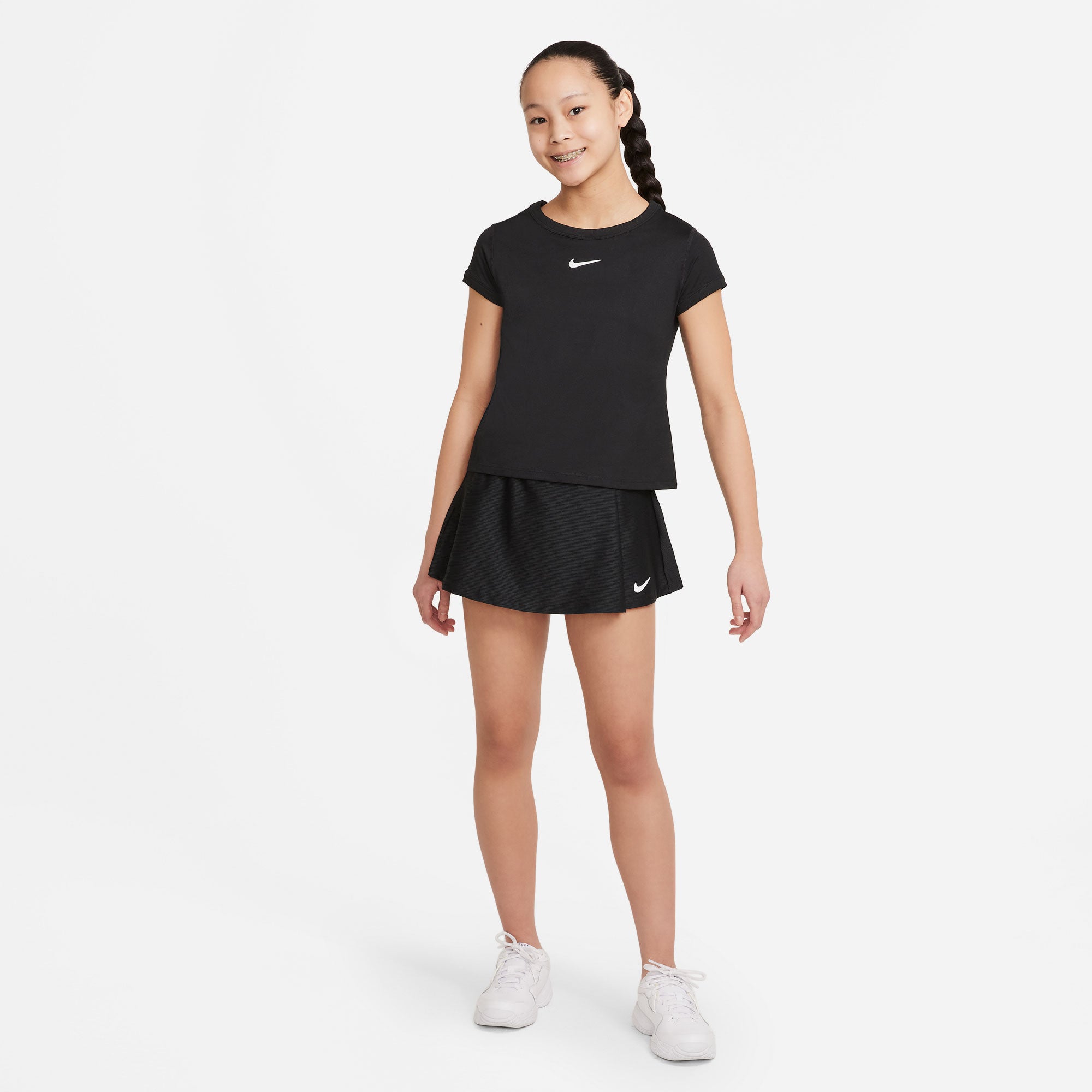 Nike Dri FIT Victory Girls' Tennis Skirt Black (3)