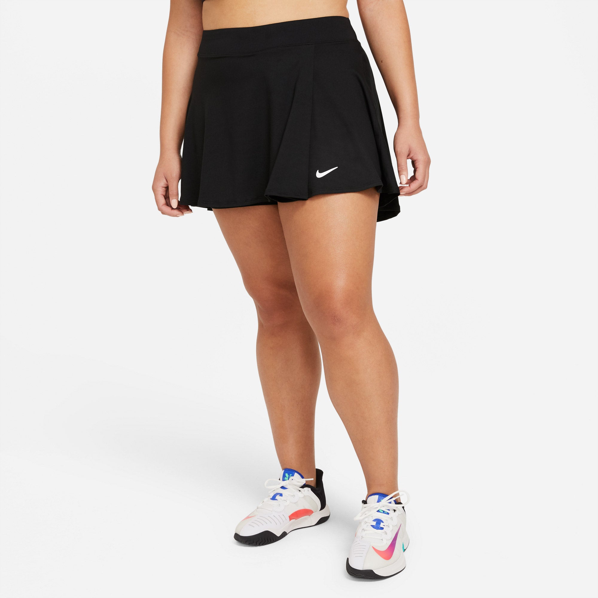 Nike Dri-FIT Victory Women's Flounce Tennis Skirt (Plus Size) Black (1)