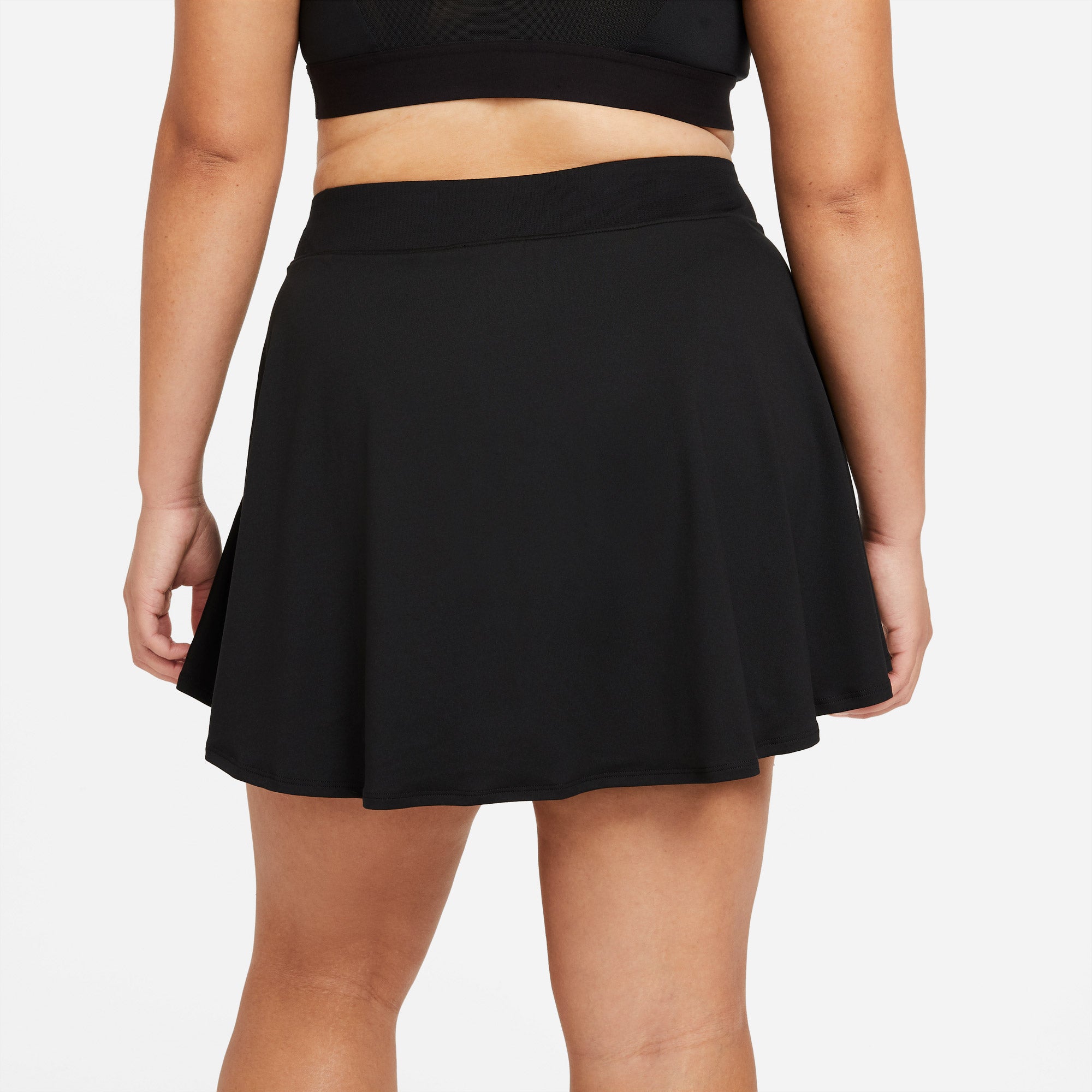 Nike Dri-FIT Victory Women's Flounce Tennis Skirt (Plus Size) Black (2)