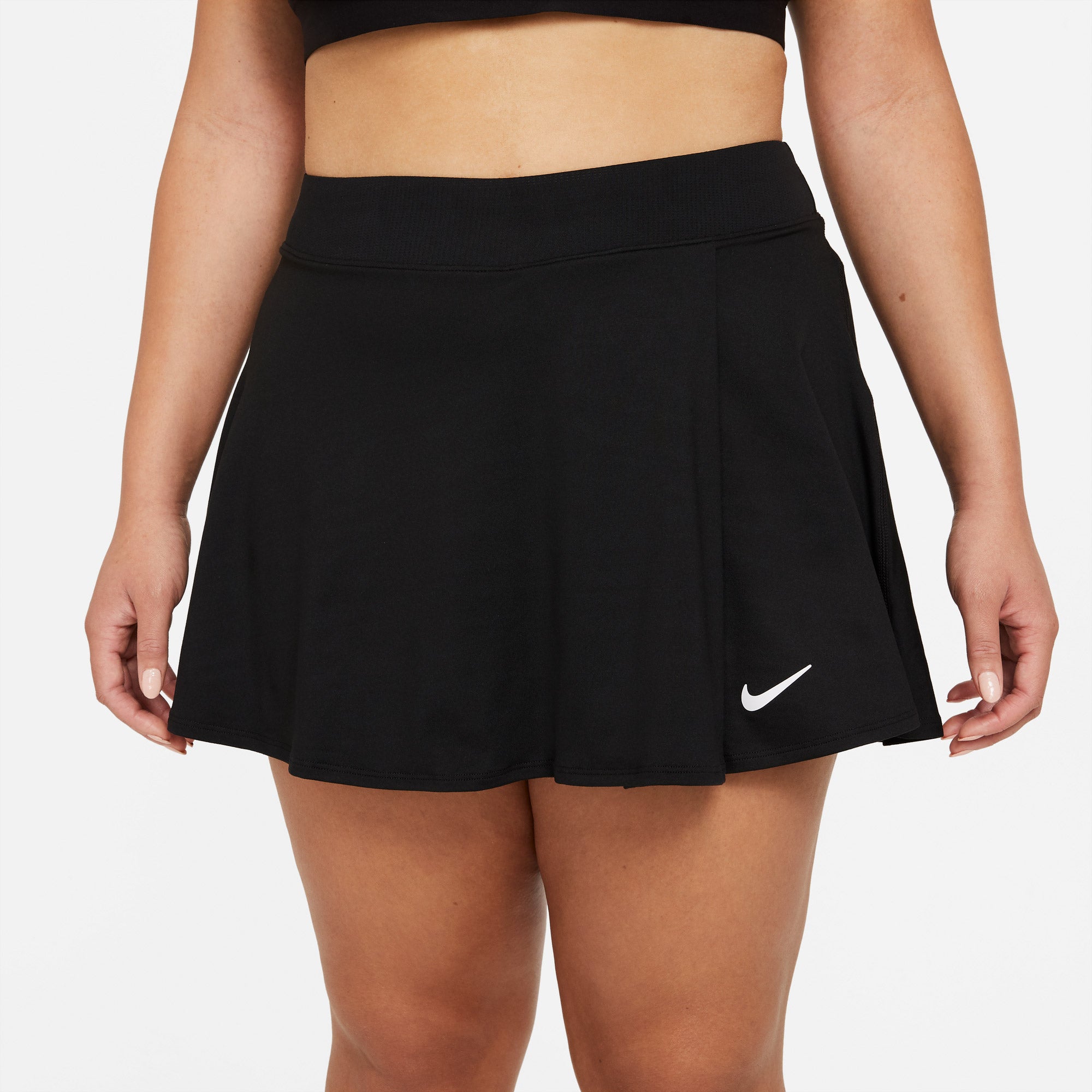 Nike Dri-FIT Victory Women's Flounce Tennis Skirt (Plus Size) Black (4)