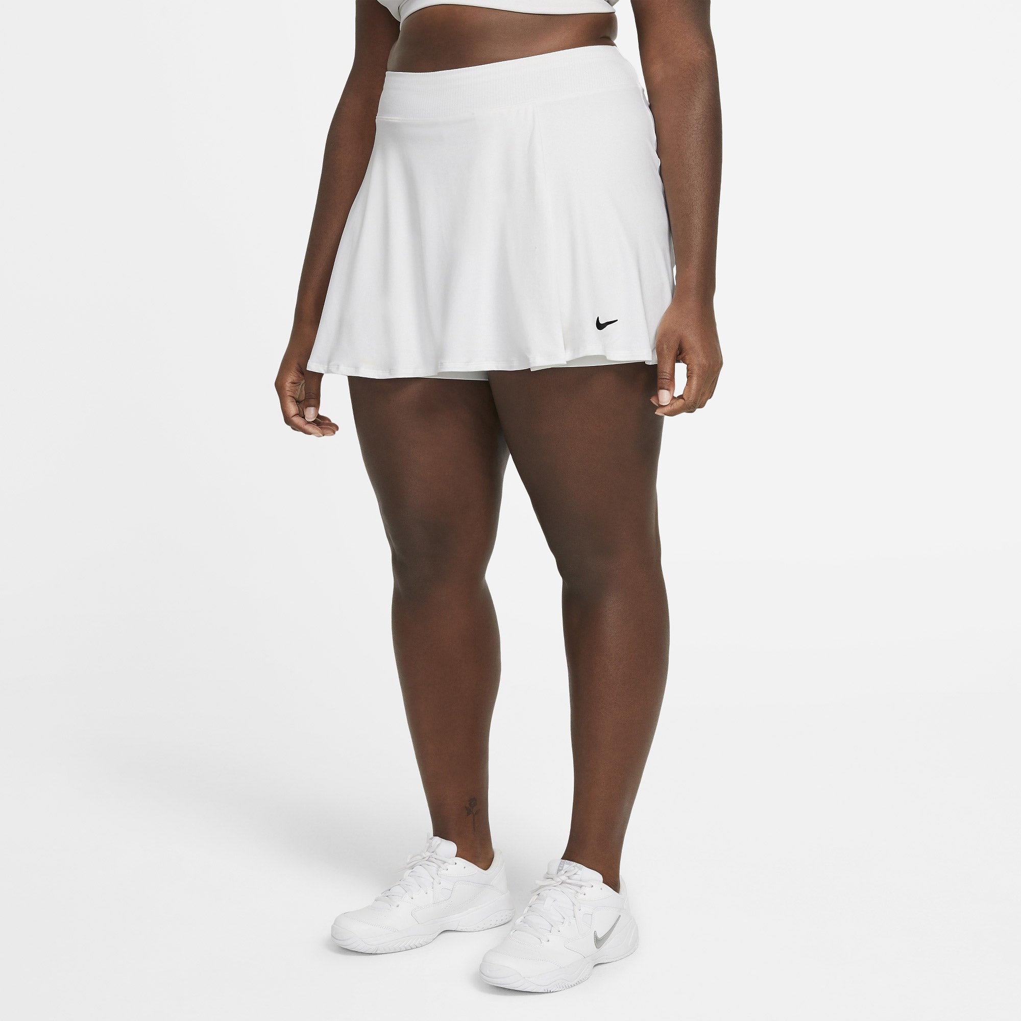 Nike Dri-FIT Victory Women's Flounce Tennis Skirt (Plus Size) White (1)