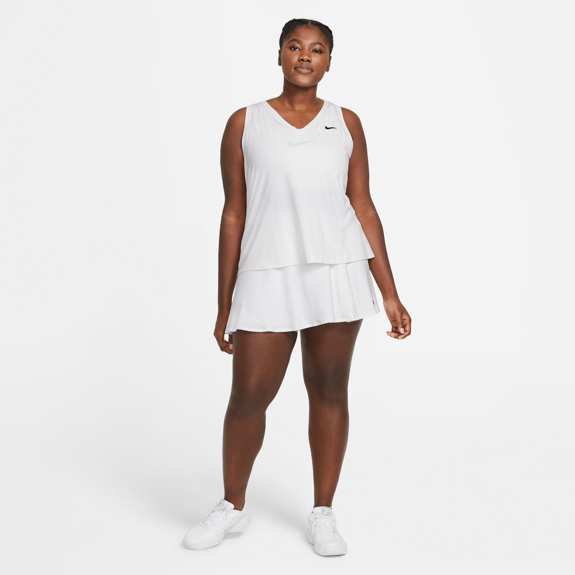 Nike Dri-FIT Victory Women's Flounce Tennis Skirt (Plus Size) White (2)