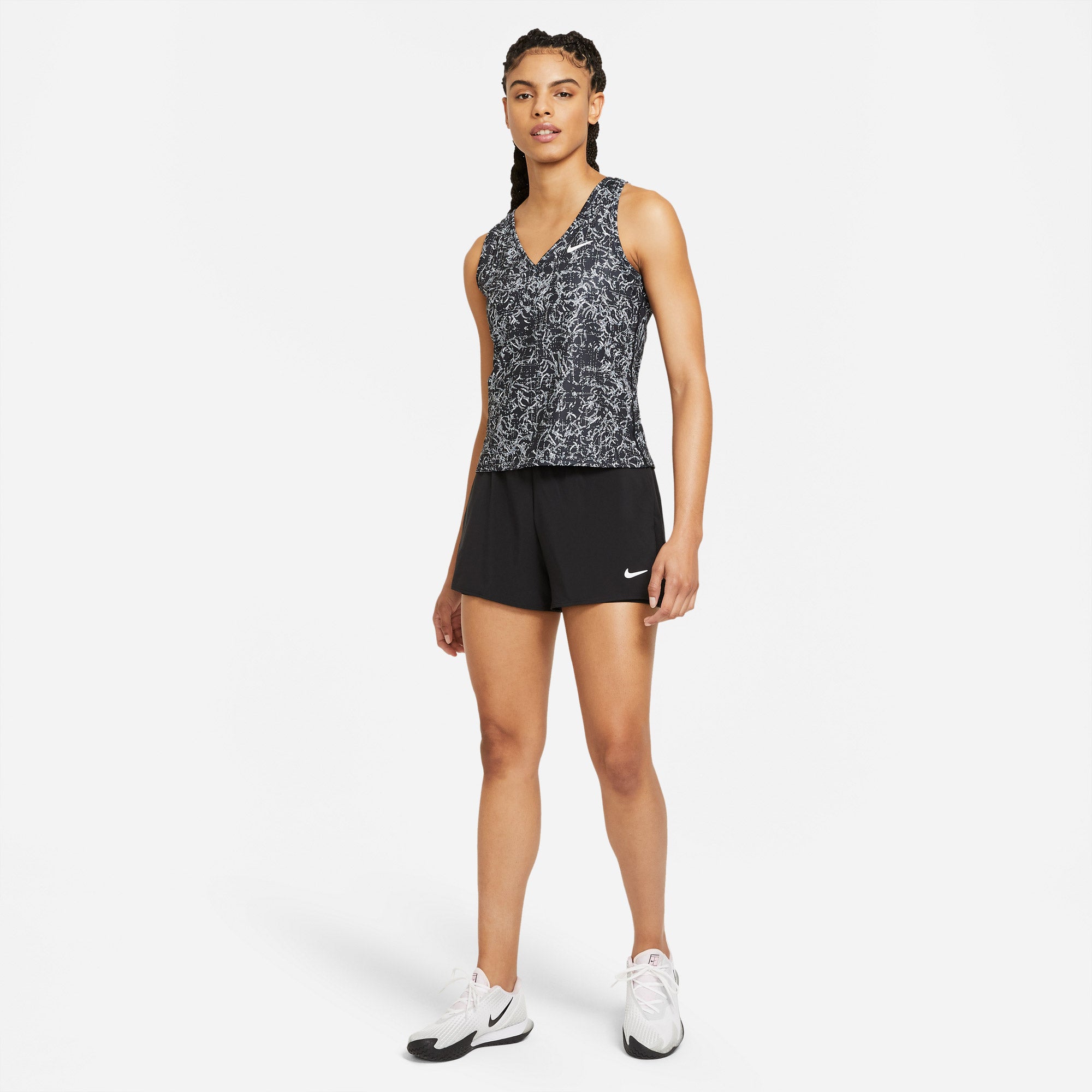 Nike Dri-FIT Victory Women's Printed Tennis Tank Black (3)