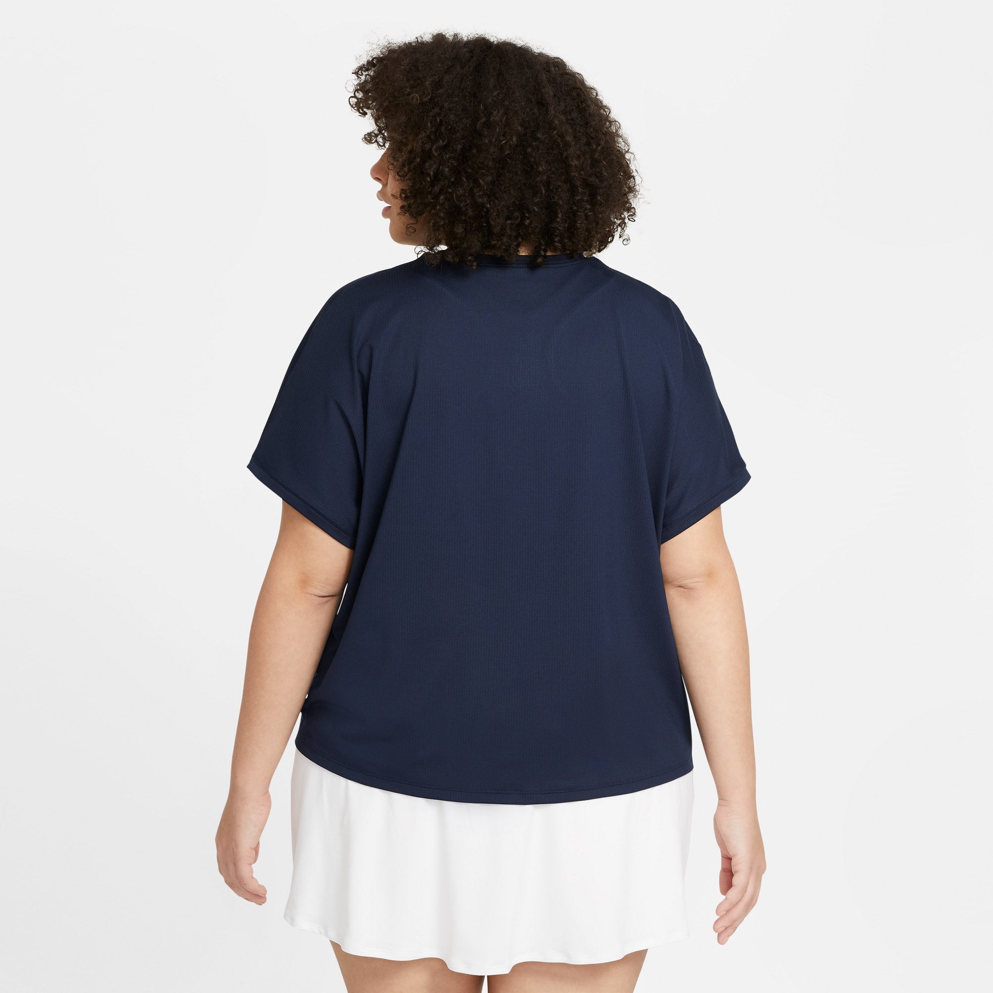 Nike Dri-FIT Victory Women's Tennis Shirt (Plus Size) Blue (2)