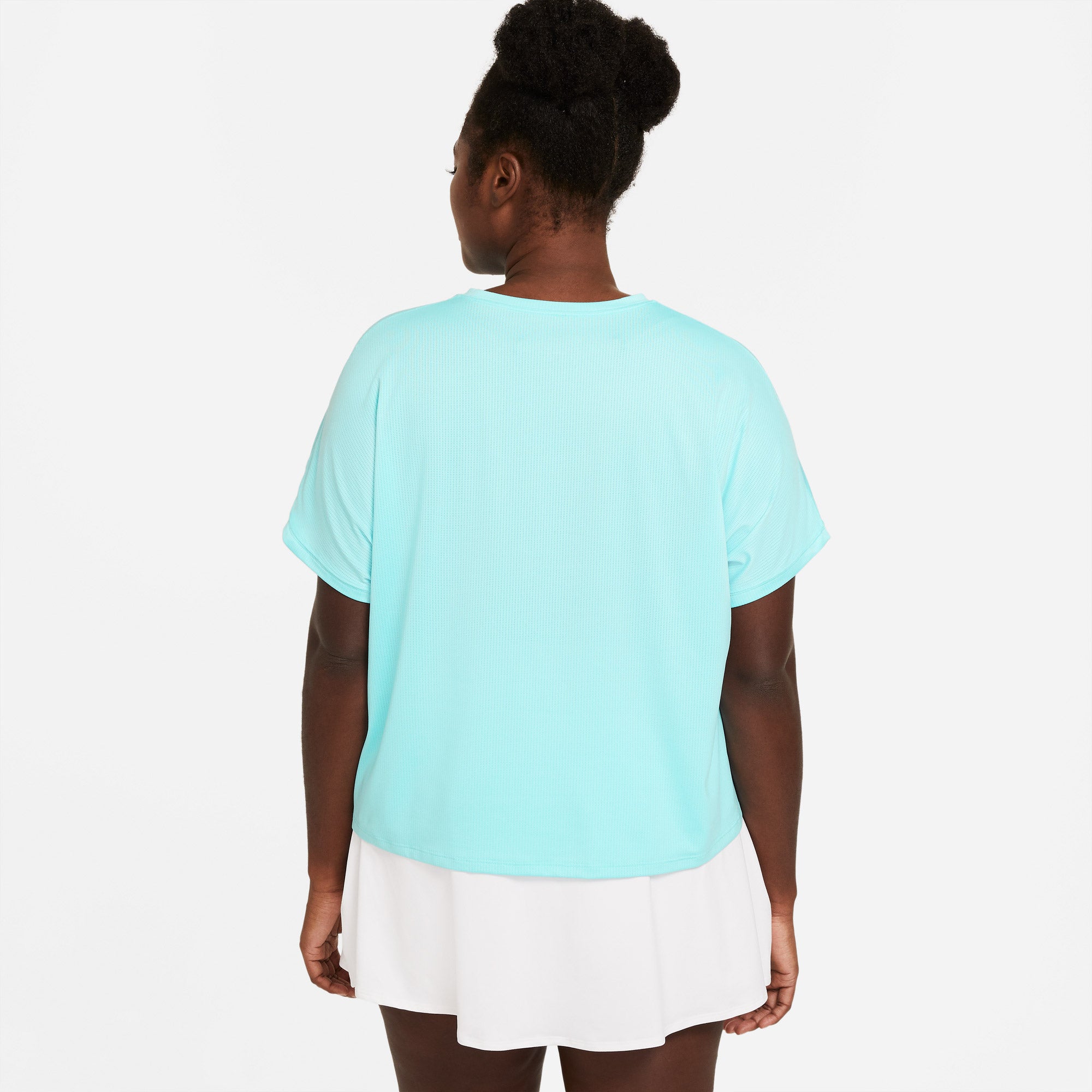 Nike Dri-FIT Victory Women's Tennis Shirt (Plus Size) Blue (2)