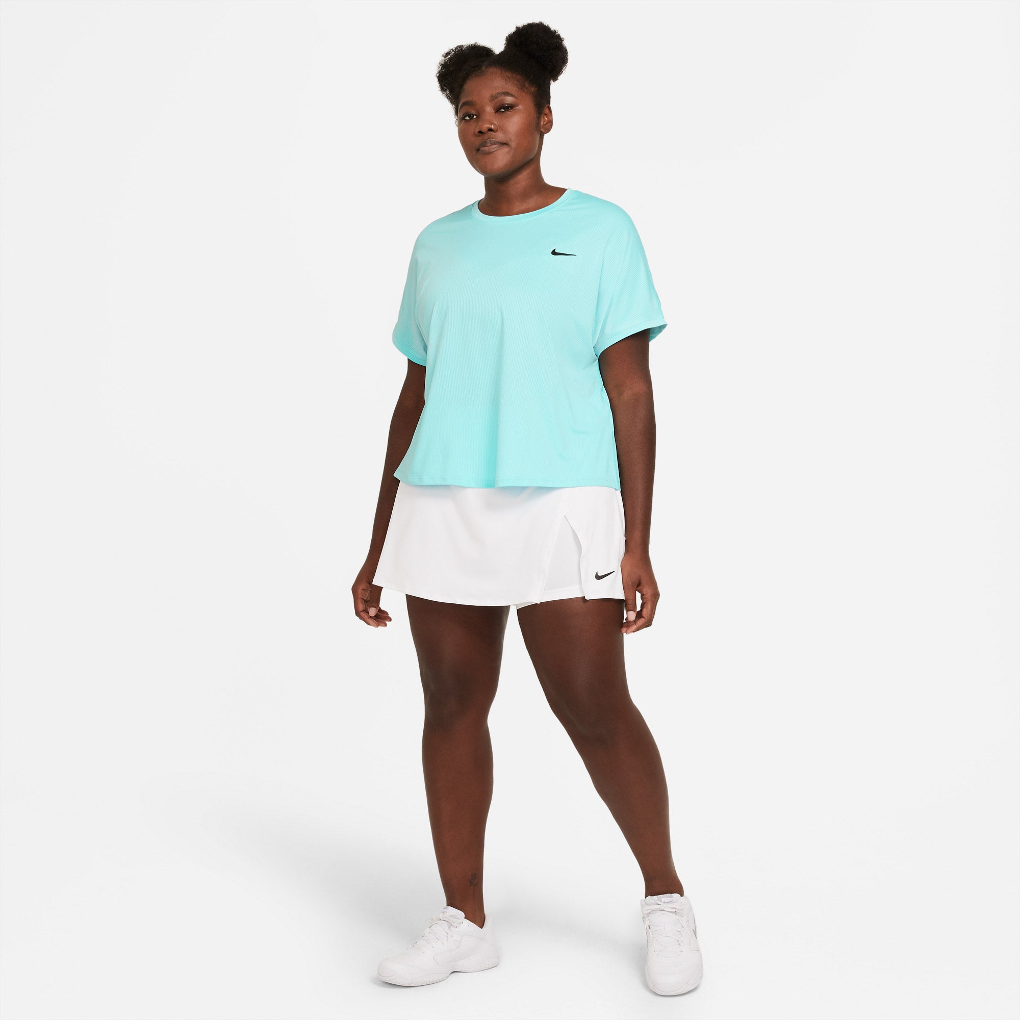 Nike Dri-FIT Victory Women's Tennis Shirt (Plus Size) Blue (3)