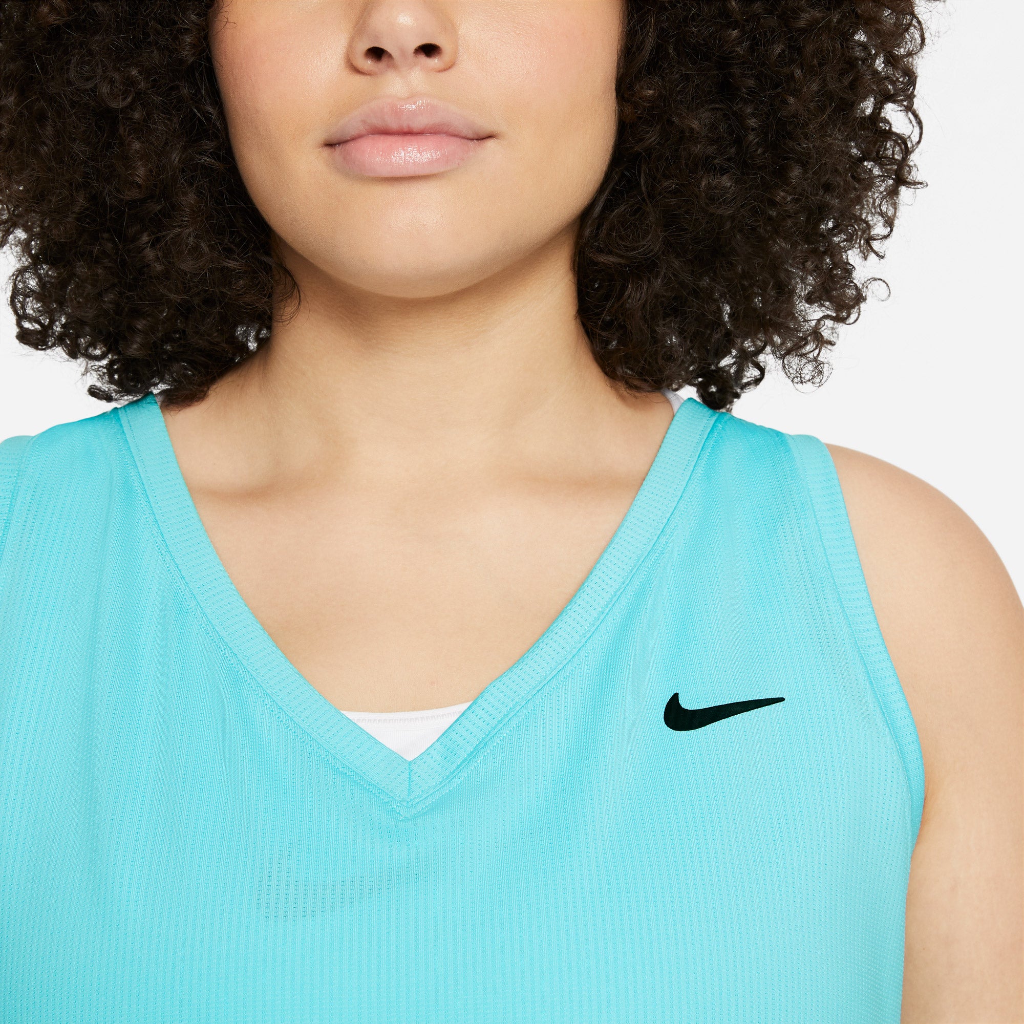 Nike Dri-FIT Victory Women's Tennis Tank (Plus Size) Blue (4)