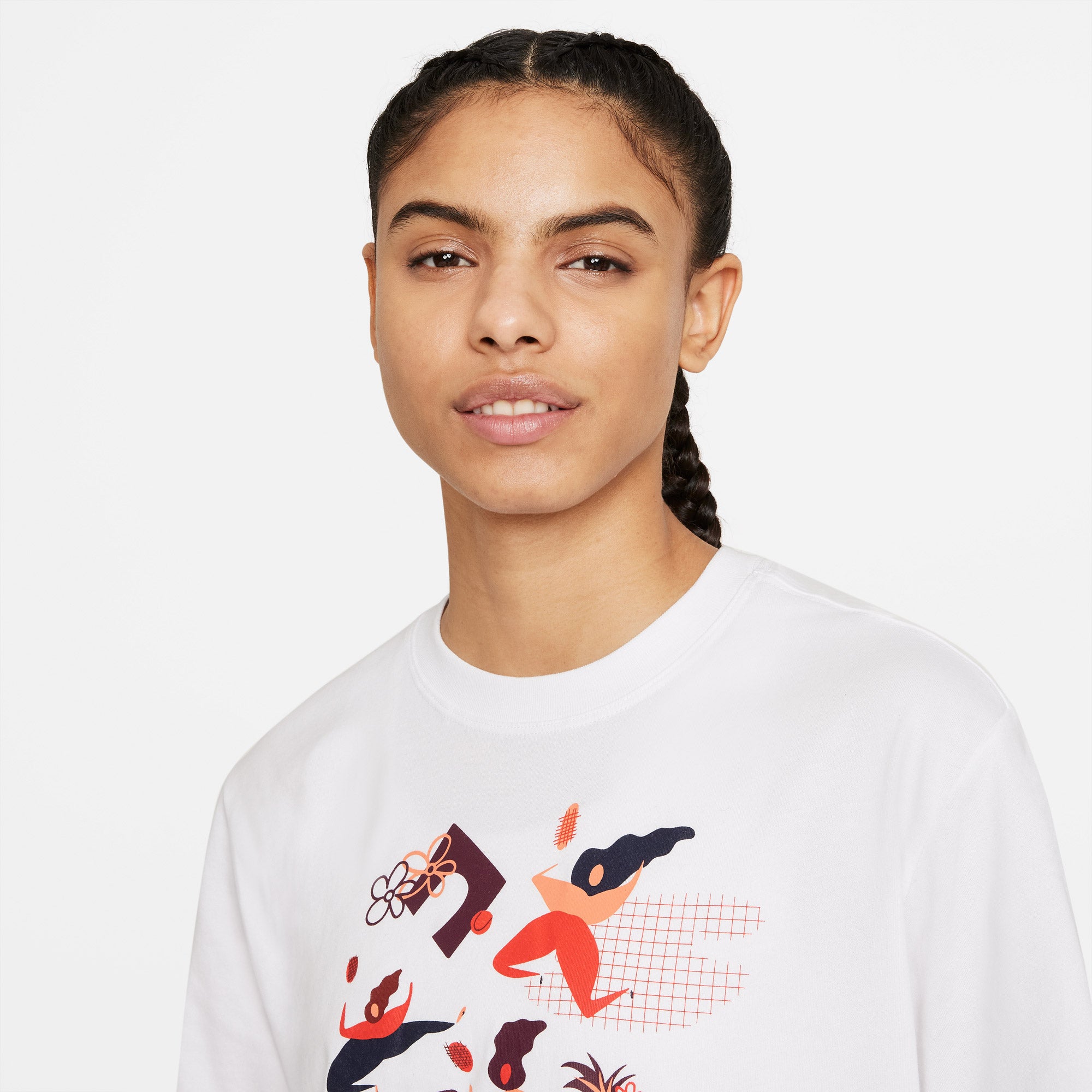 Nike Dri-FIT Women's Graphic Tennis T-Shirt White (4)