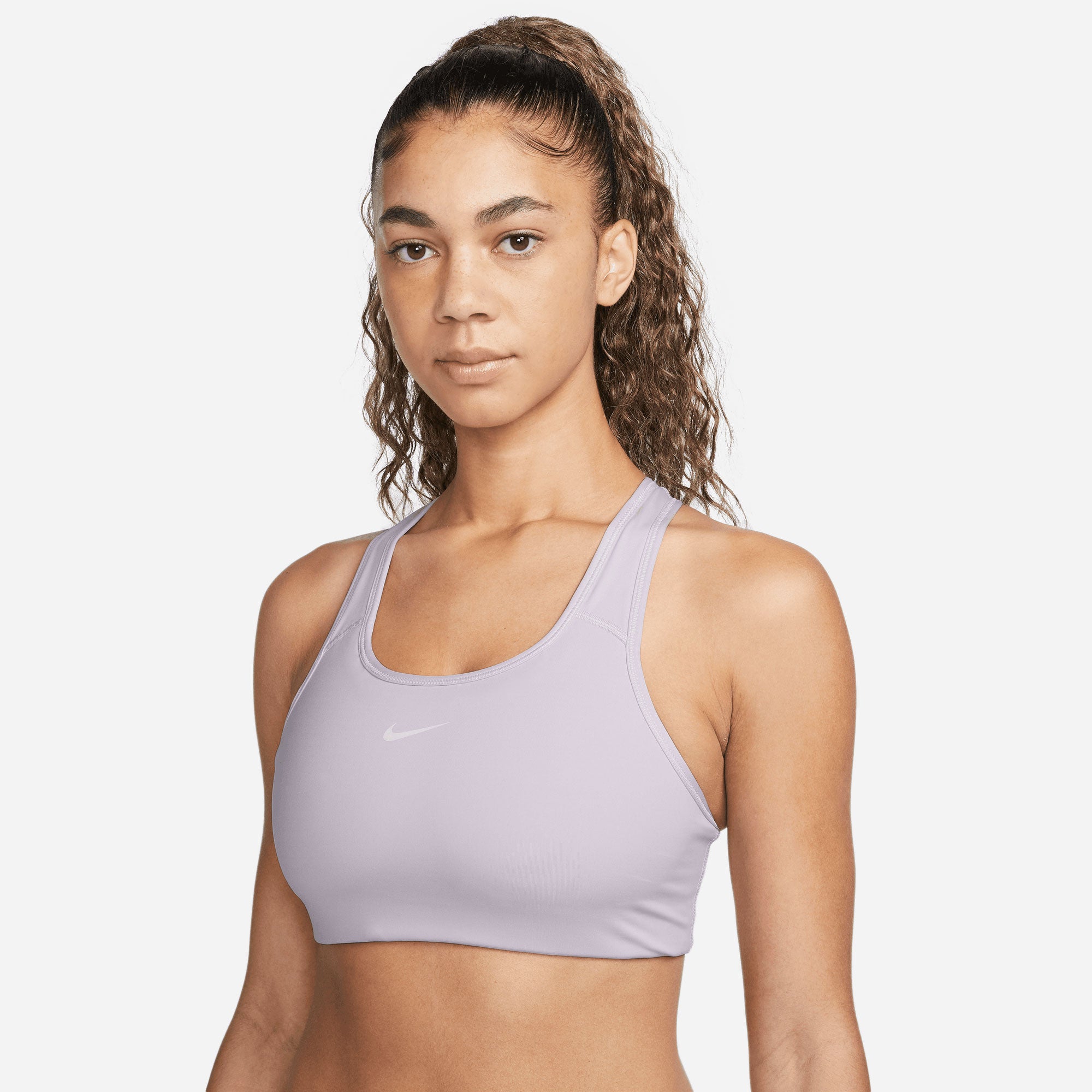 Nike Dri-FIT Women's Medium-Support 1-Piece Pad Sports Bra Purple (1)