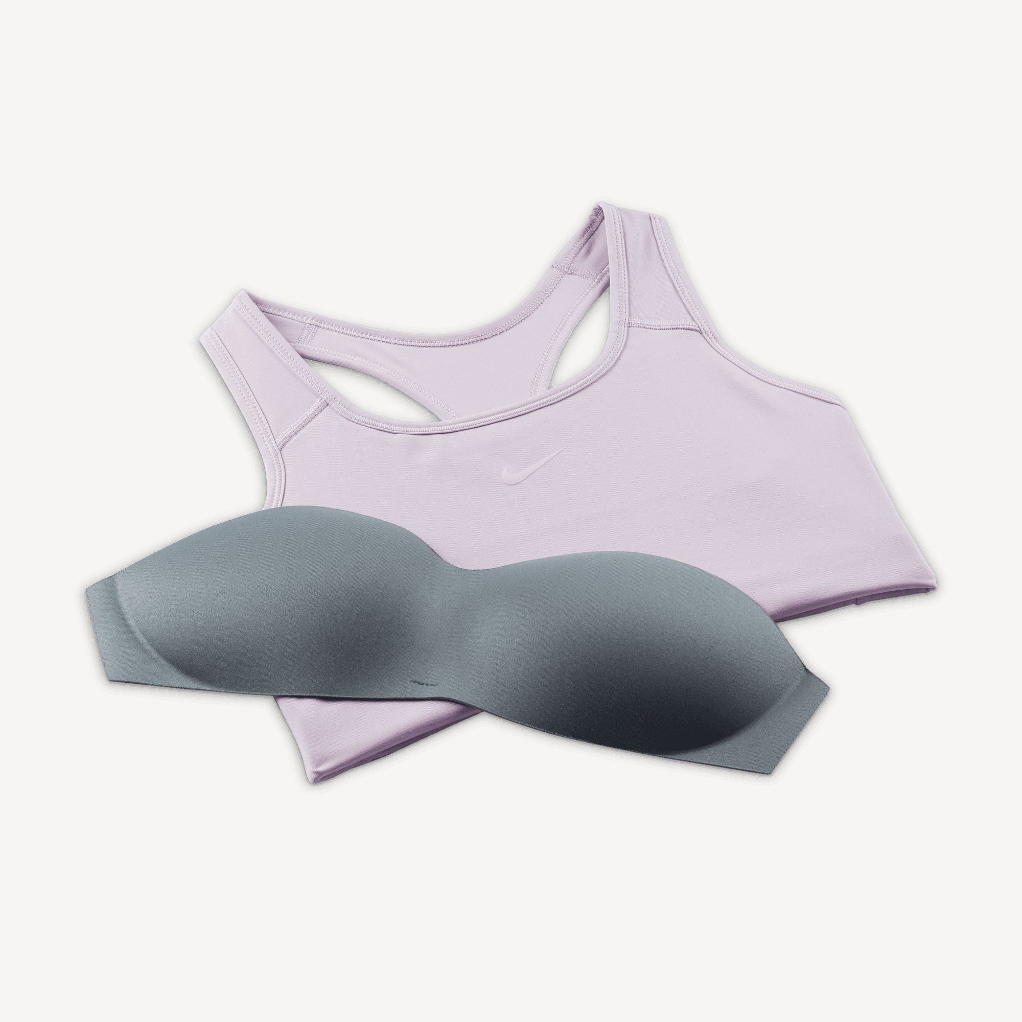 Nike Dri-FIT Women's Medium-Support 1-Piece Pad Sports Bra Purple (6)
