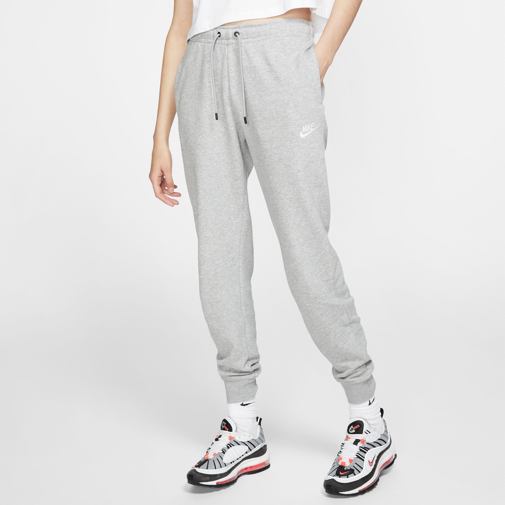 Nike Essential Women's Fleece Pants Grey (1)