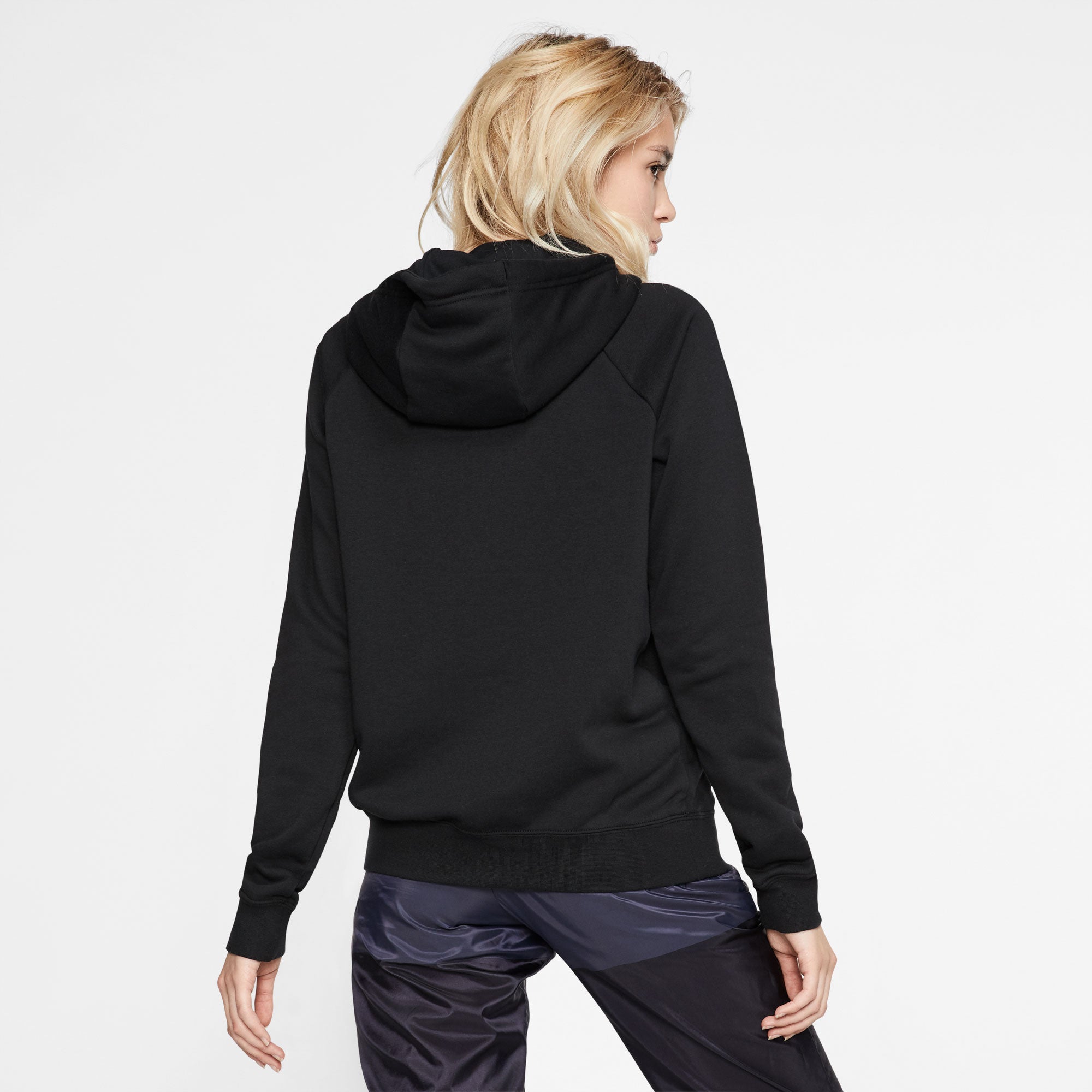 Nike Essential Women's Fleece Pullover Hoodie Black (2)