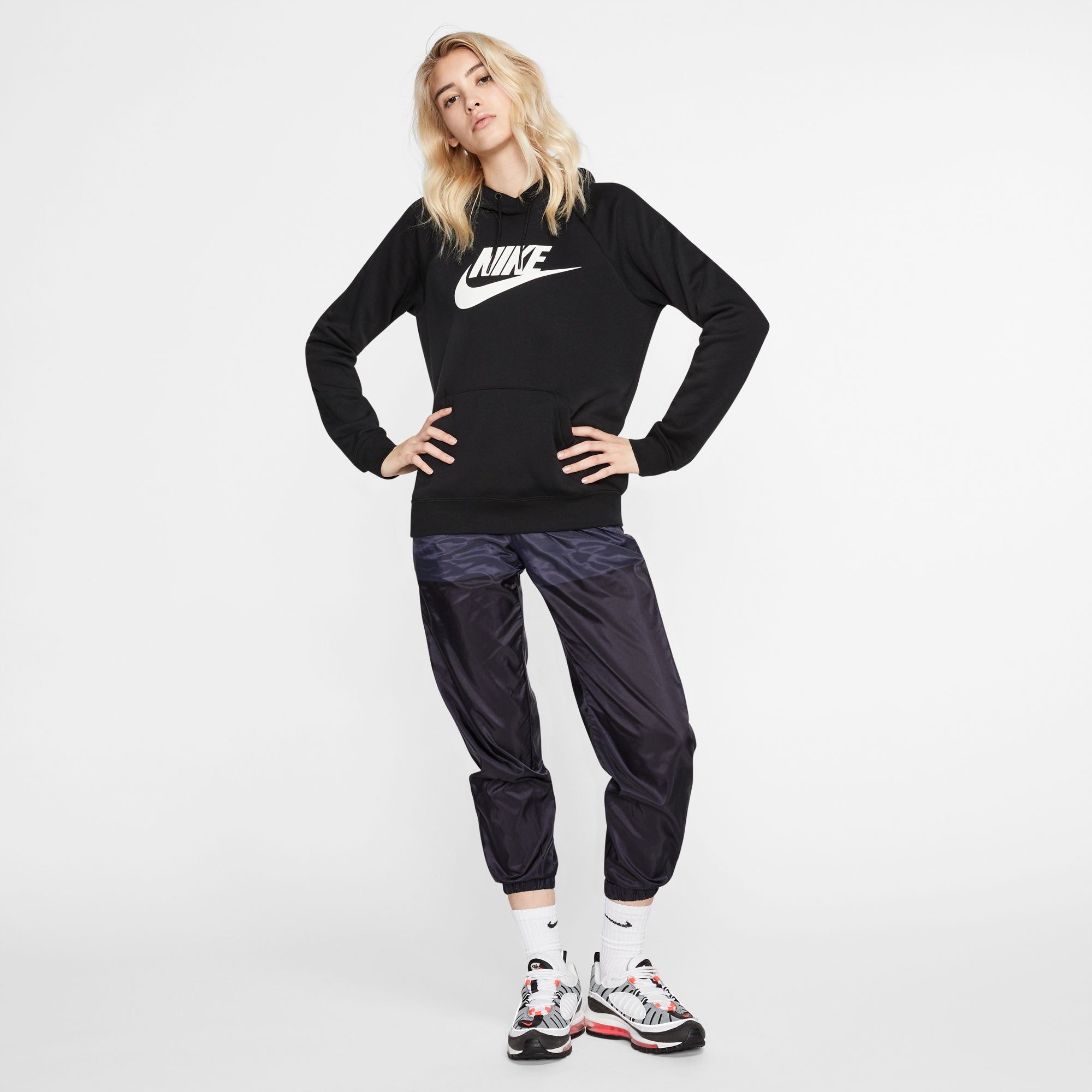 Nike Essential Women's Fleece Pullover Hoodie Black (3)