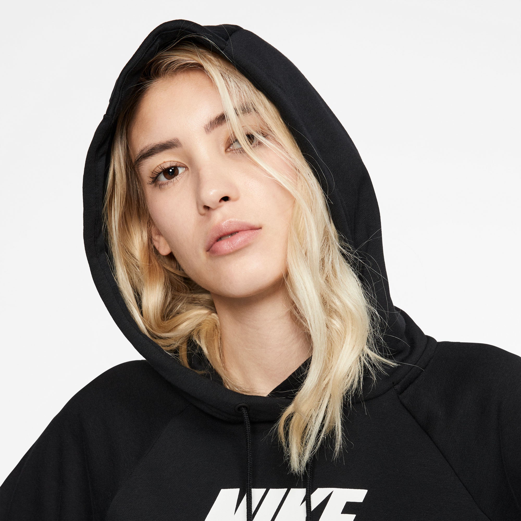 Nike Essential Women's Fleece Pullover Hoodie Black (4)