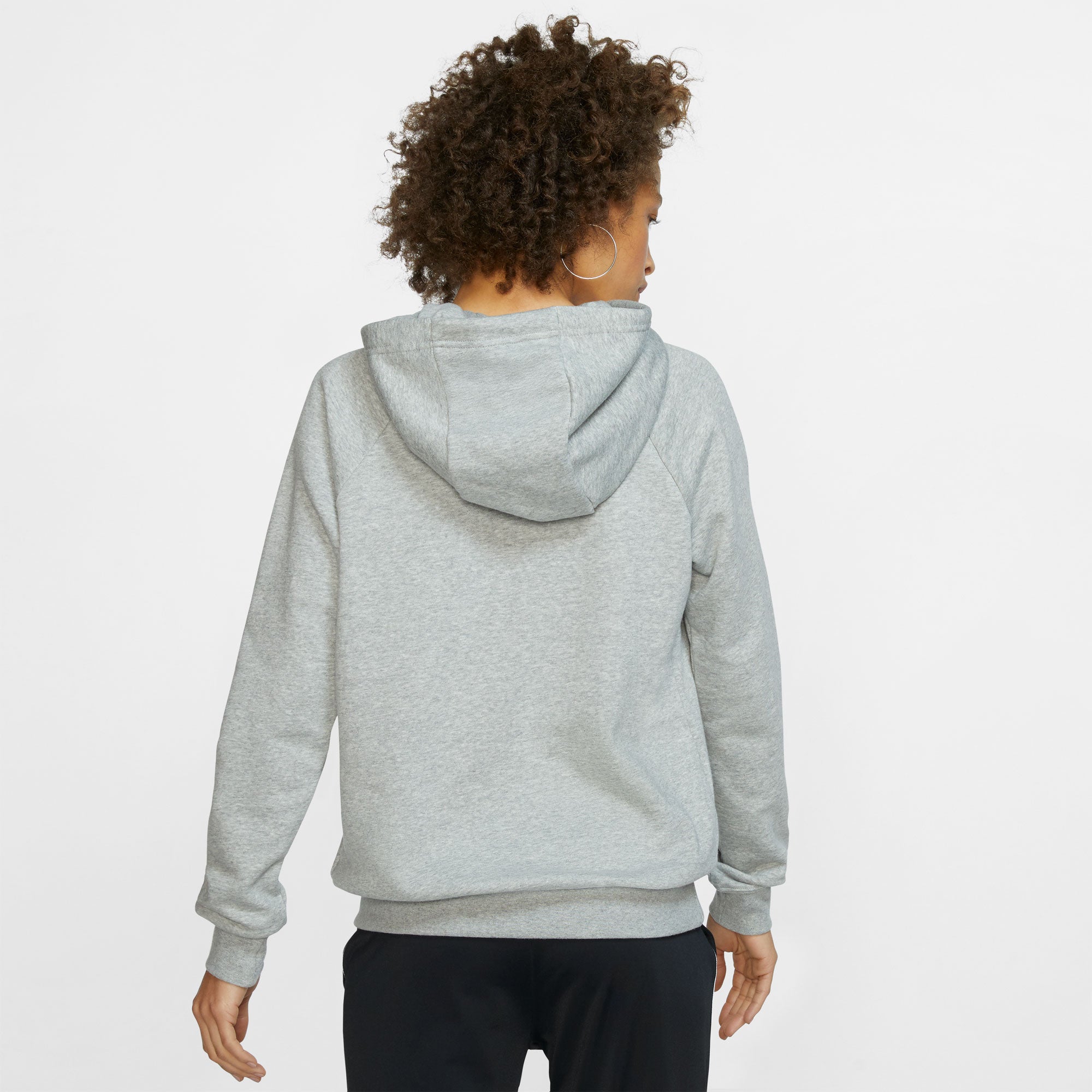 Nike Essential Women's Fleece Pullover Hoodie Grey (2)