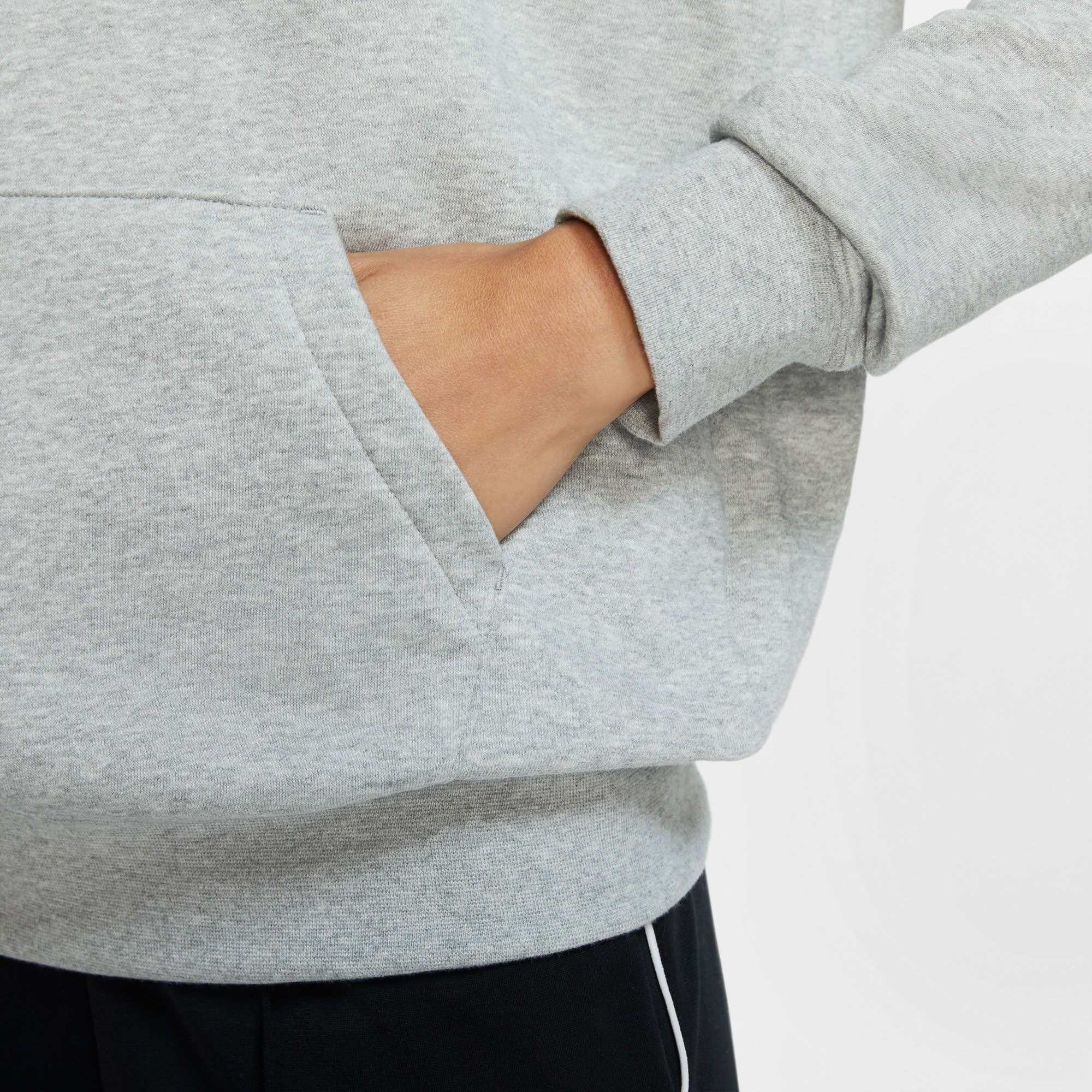 Nike Essential Women's Fleece Pullover Hoodie Grey (5)