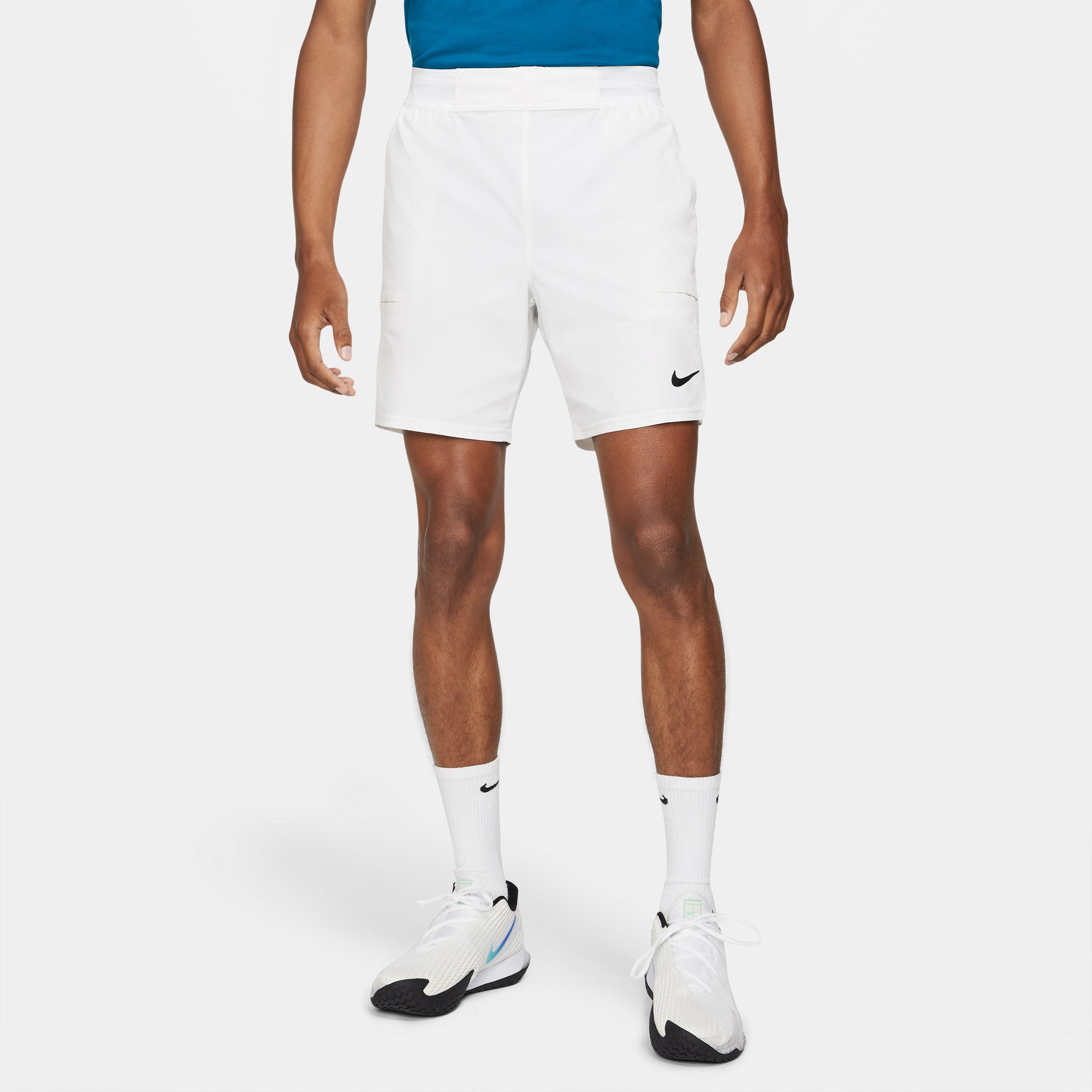 Nike Flex Advantage Men's 7-Inch Tennis Shorts White (1)
