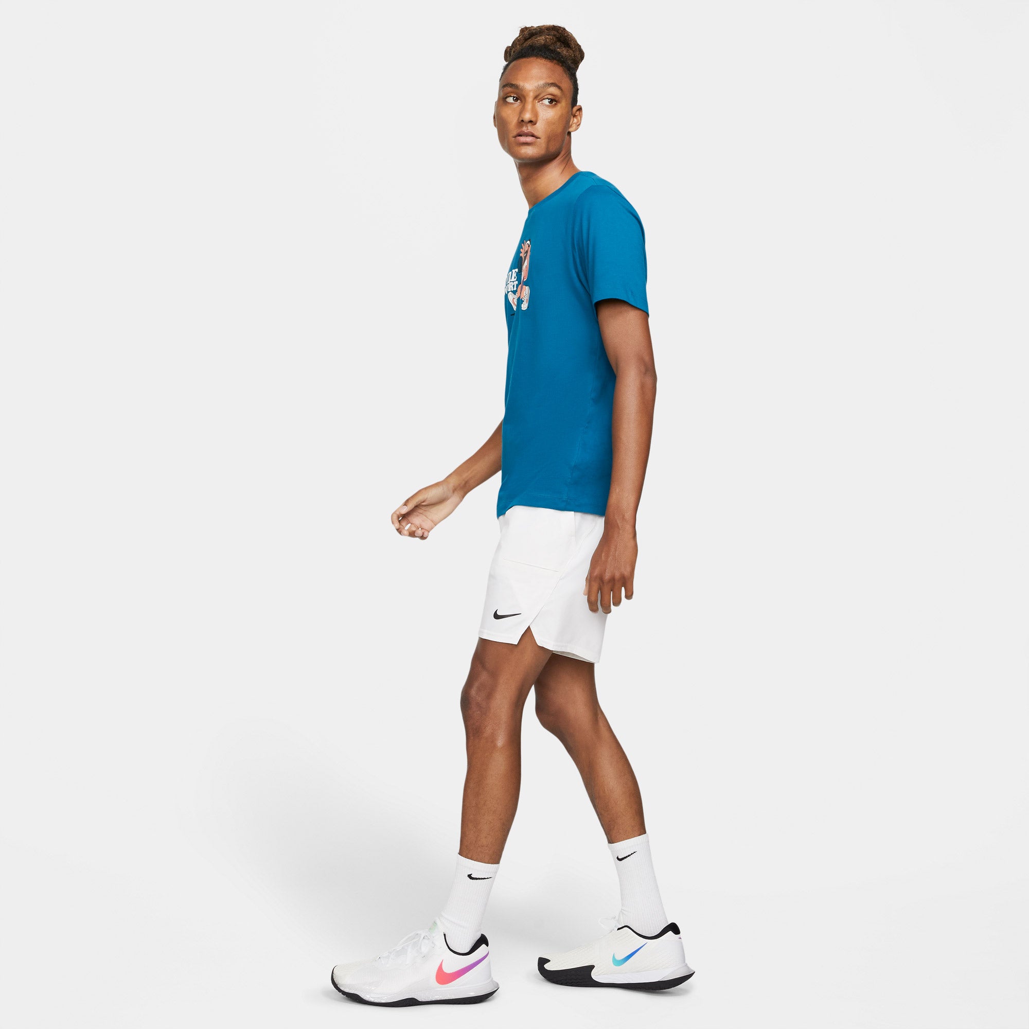 Nike Flex Advantage Men's 7-Inch Tennis Shorts White (3)