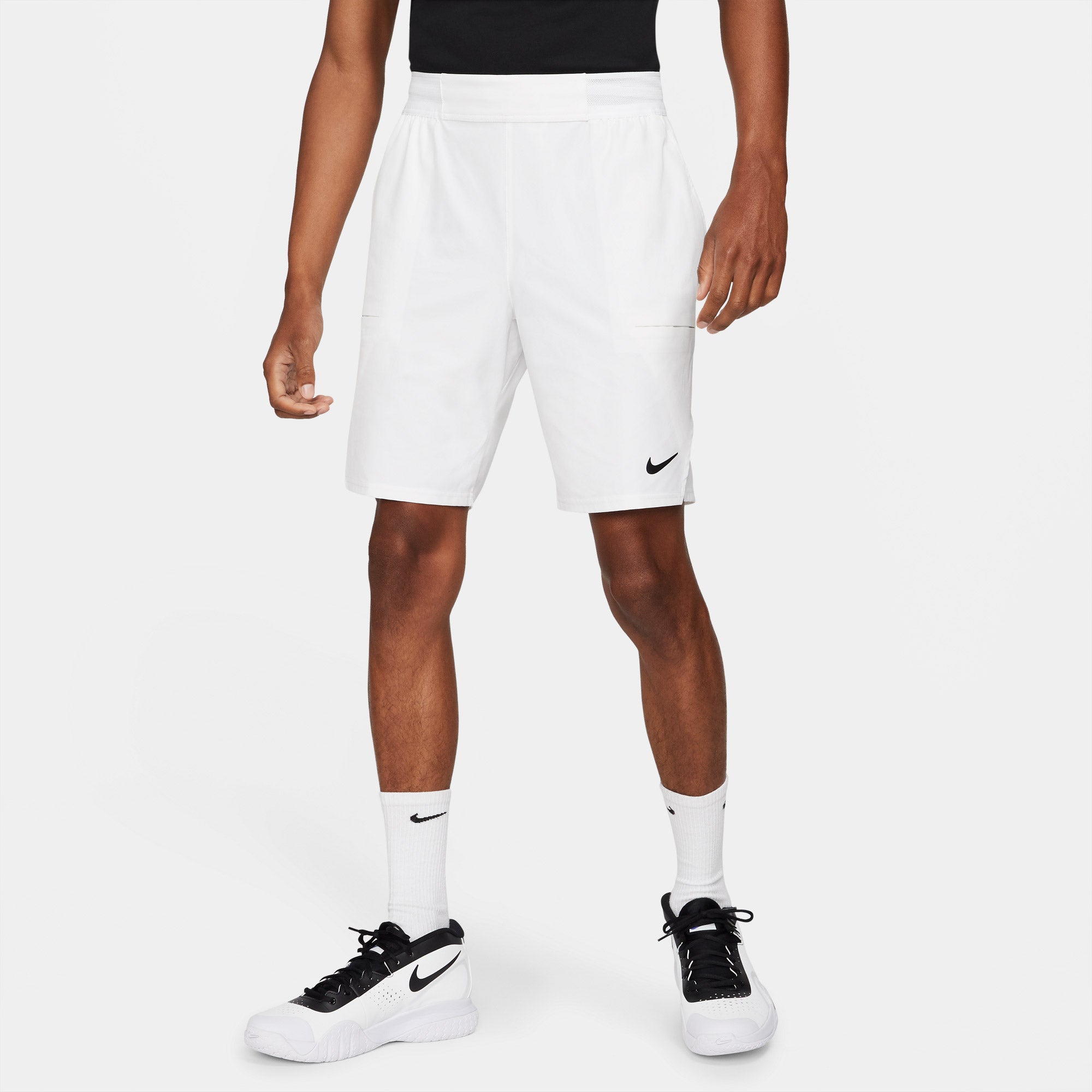 Nike Flex Advantage Men's 9-Inch Tennis Shorts White (1)