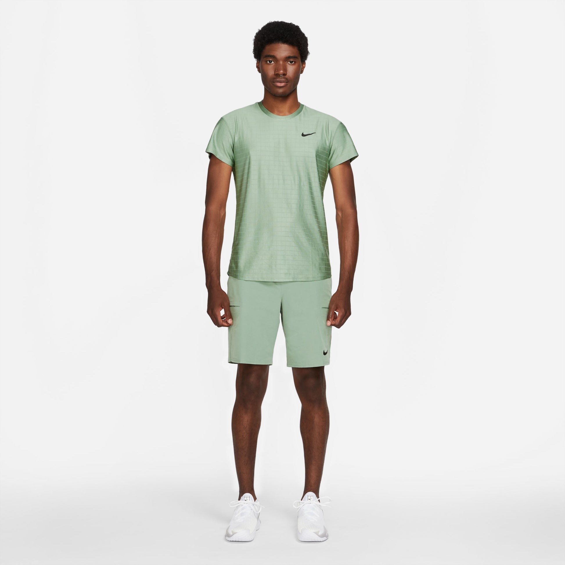 Nike Flex Advantage Men's 9-Inch Tennis Shorts Green (3)