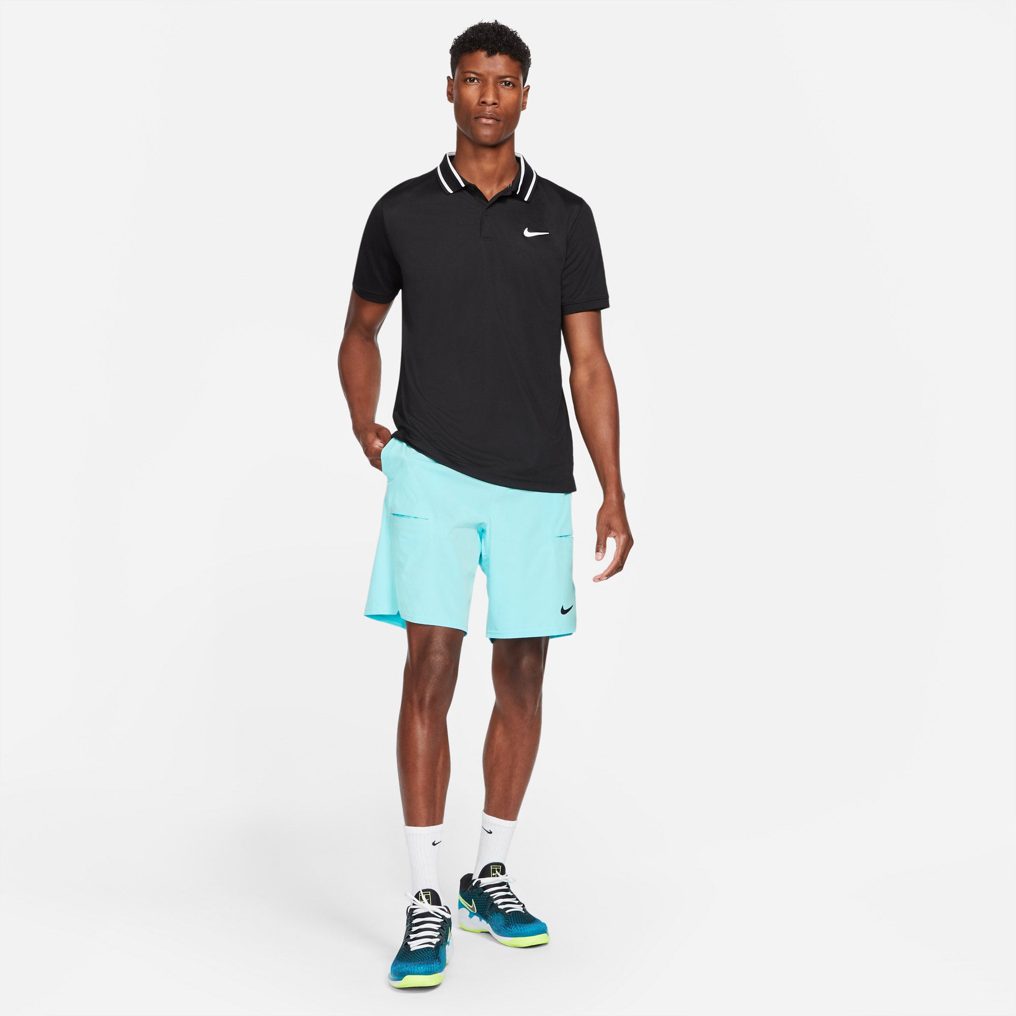 Nike Flex Advantage Men's 9-Inch Tennis Shorts Blue (3)
