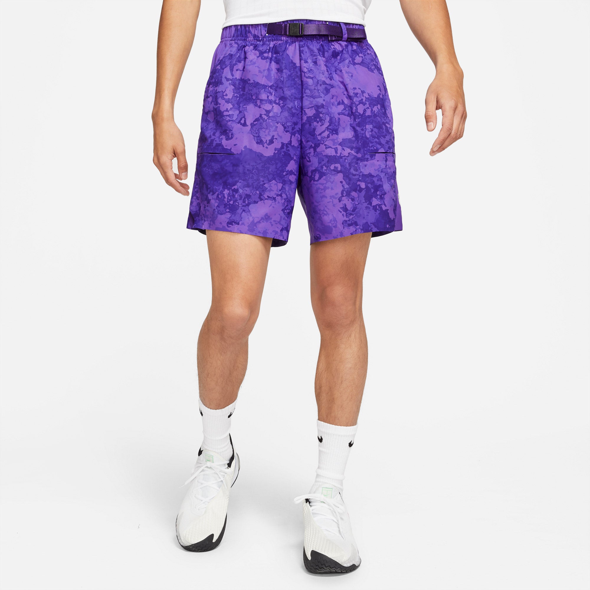 Nike Flex Slam Men's 9-Inch Tennis Shorts Purple (1)