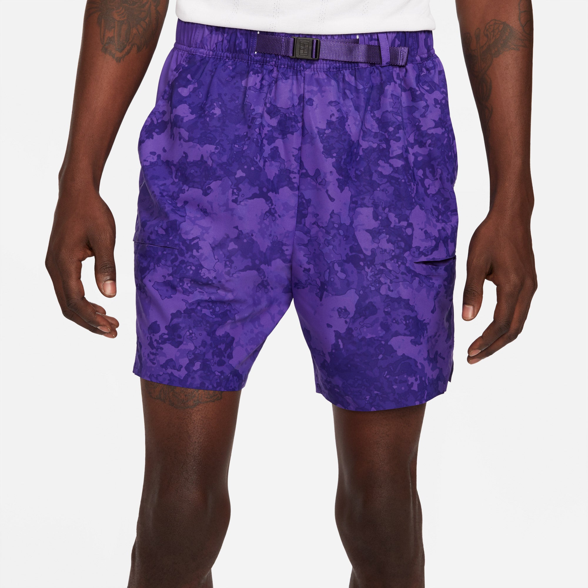 Nike Flex Slam Men's 9-Inch Tennis Shorts Purple (4)