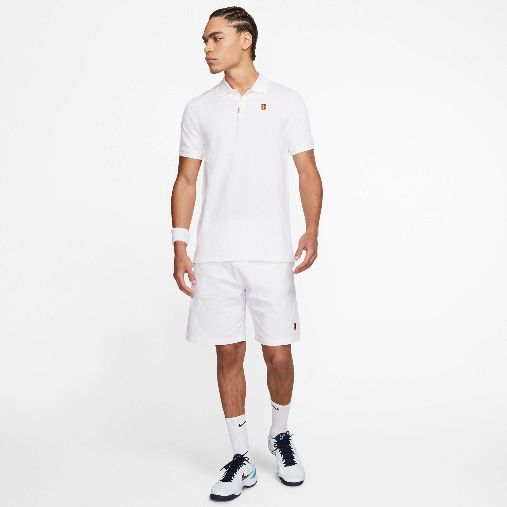Nike Heritage Men's Slim Fit Tennis Polo White (3)