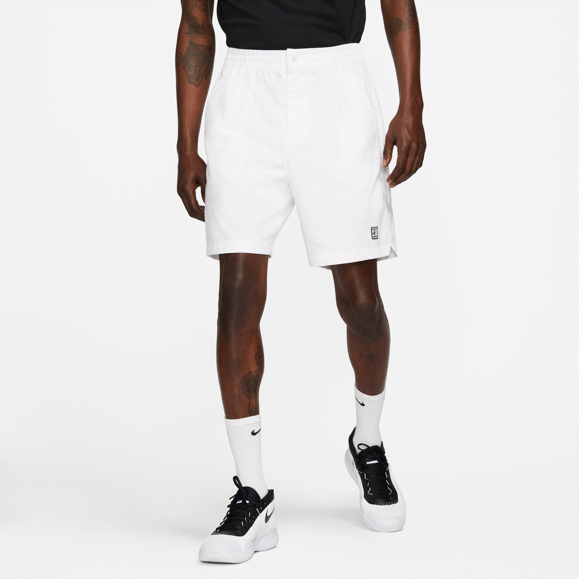 Nike Heritage Men's Tennis Shorts White (1)