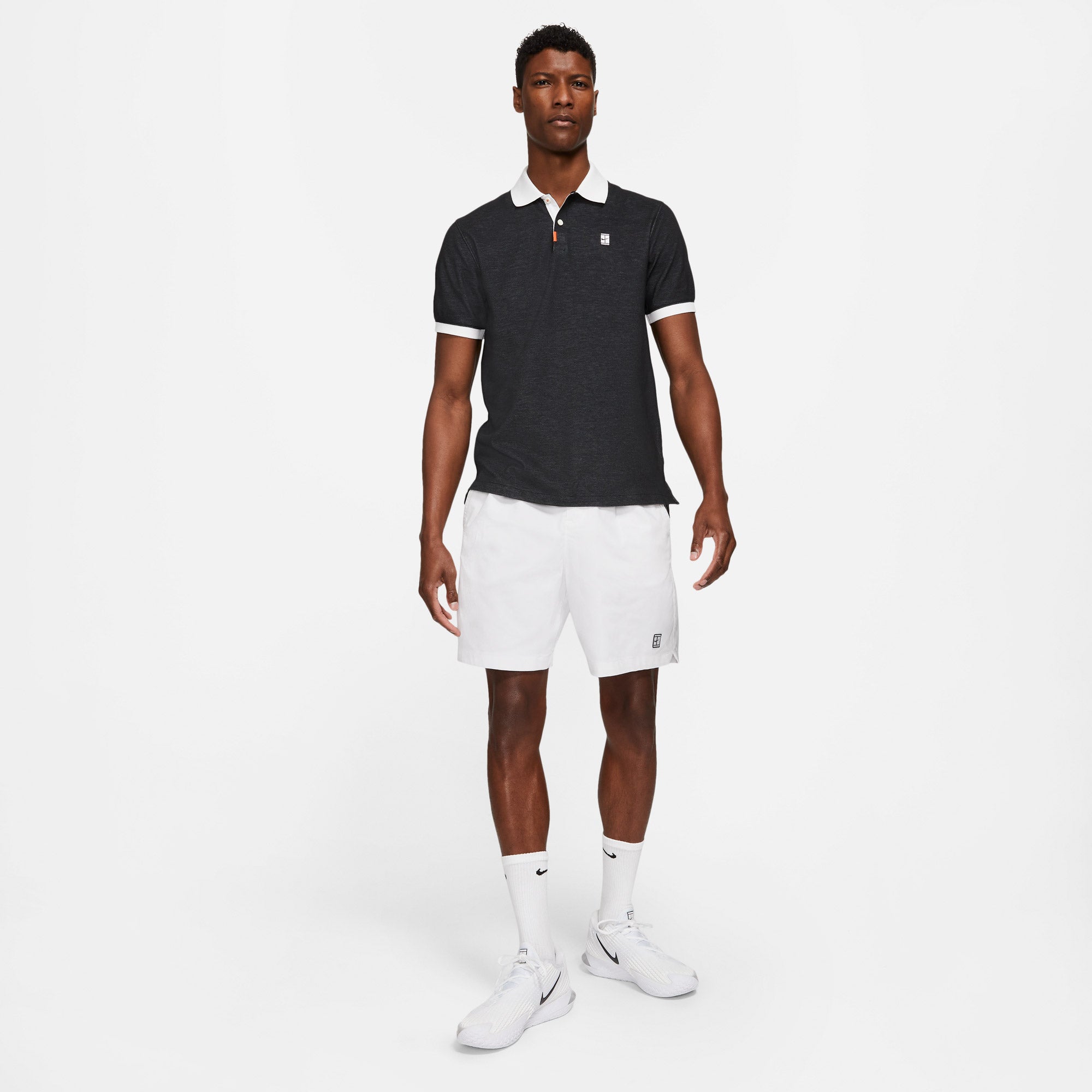 Nike Heritage Slam Men's Slim Fit Tennis Polo Black (3)