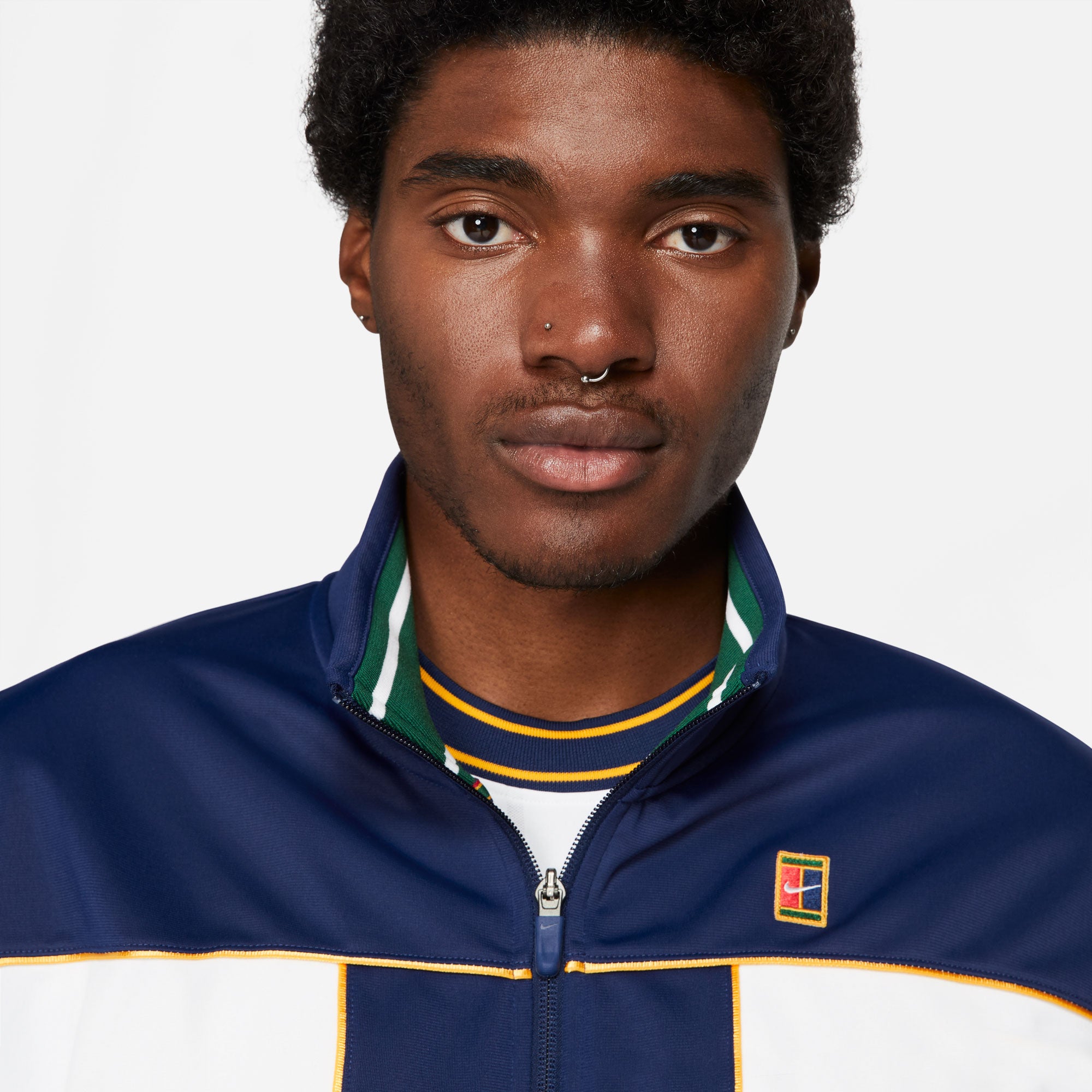 Nike Heritage Slam Men's Tennis Jacket Blue (4)