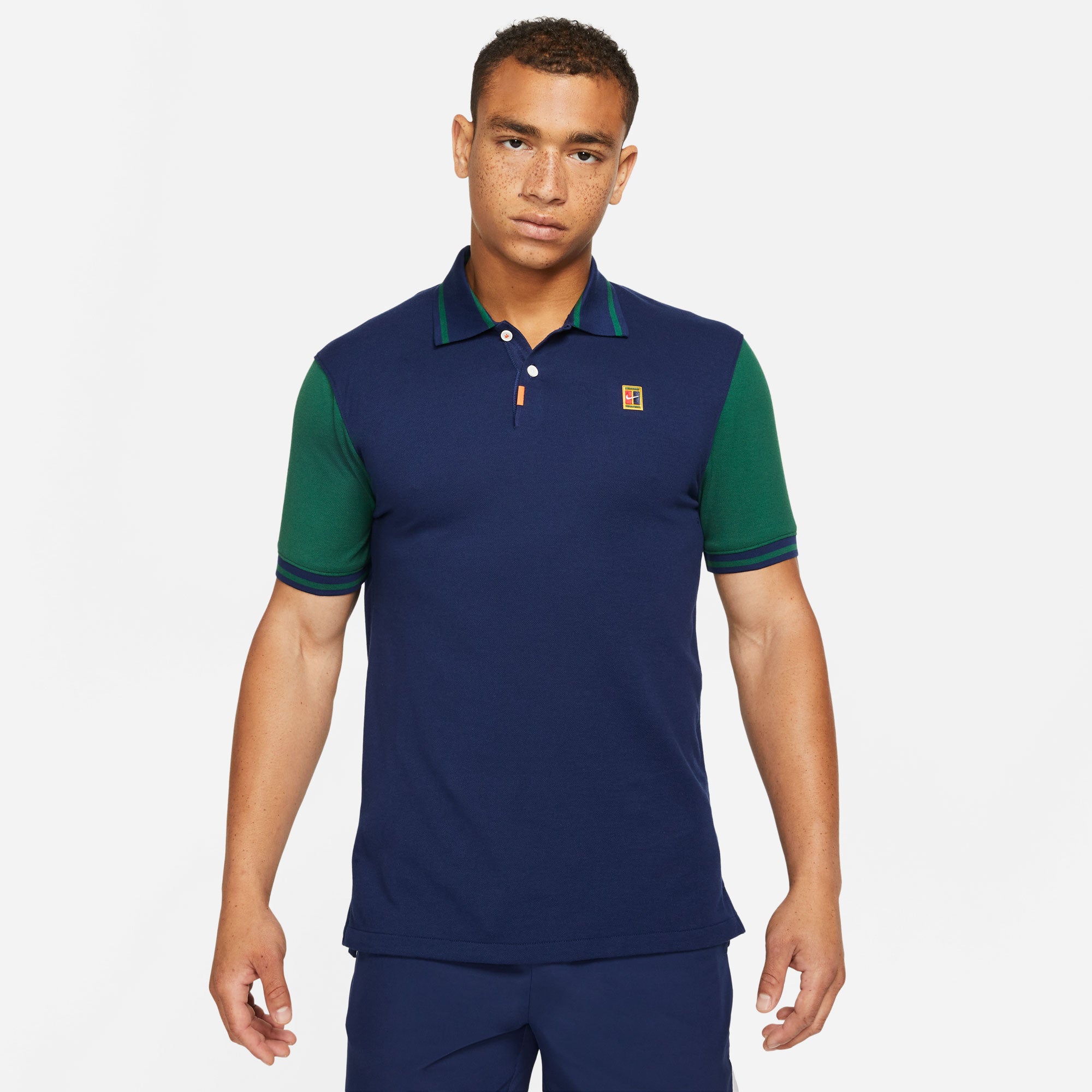 Nike Heritage Slim Slam Men's Tennis Polo Blue (1)