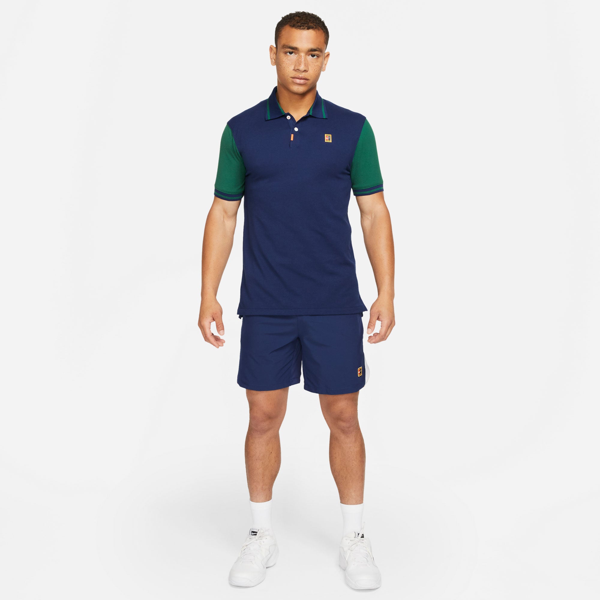 Nike Heritage Slim Slam Men's Tennis Polo Blue (3)
