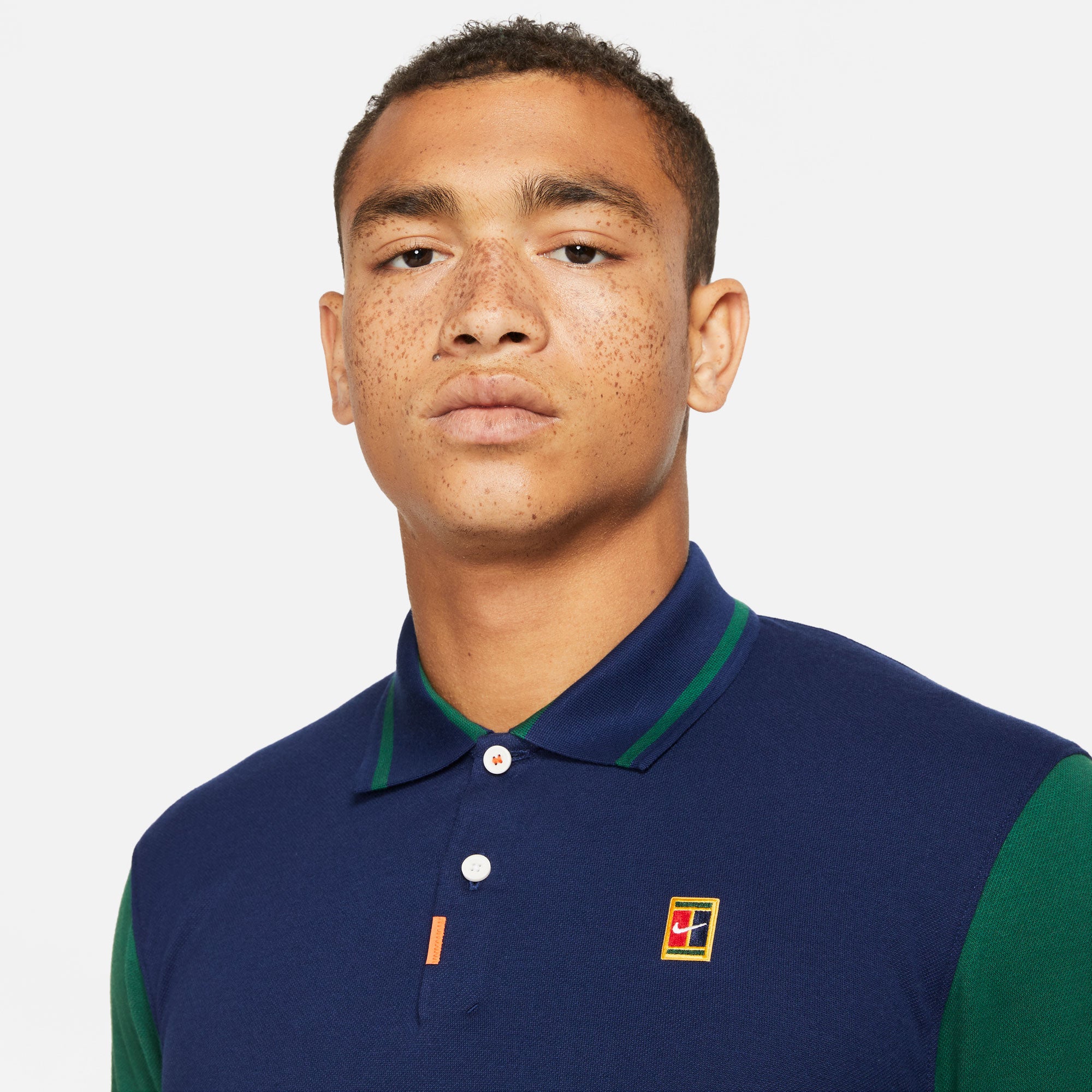 Nike Heritage Slim Slam Men's Tennis Polo Blue (4)