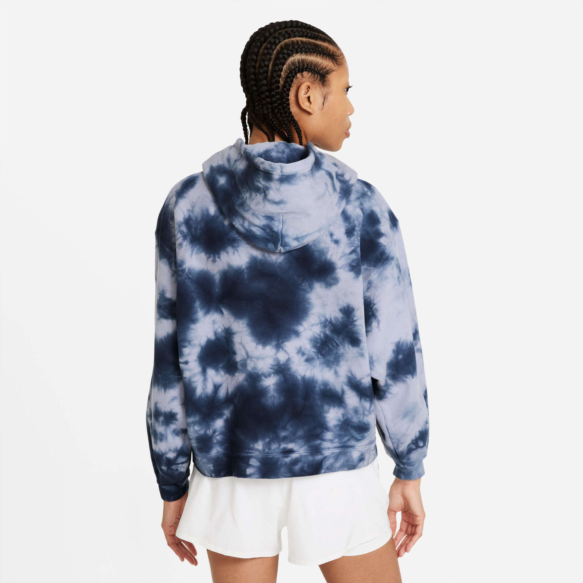 Nike Heritage Women's Tie-Dye Tennis Hoodie Purple (2)