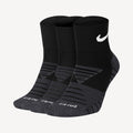 Nike Max Cushioned Training Ankle Socks (3 Pairs) Black (1)