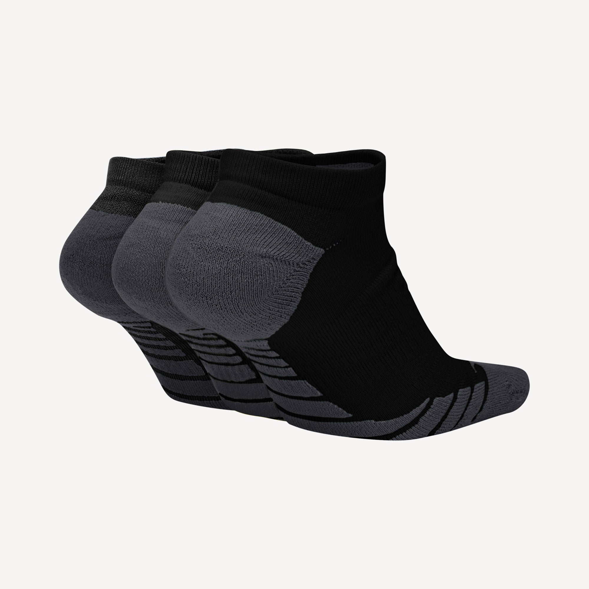 Nike Max Cushioned Training No-Show Socks (3 Pairs) Black (2)
