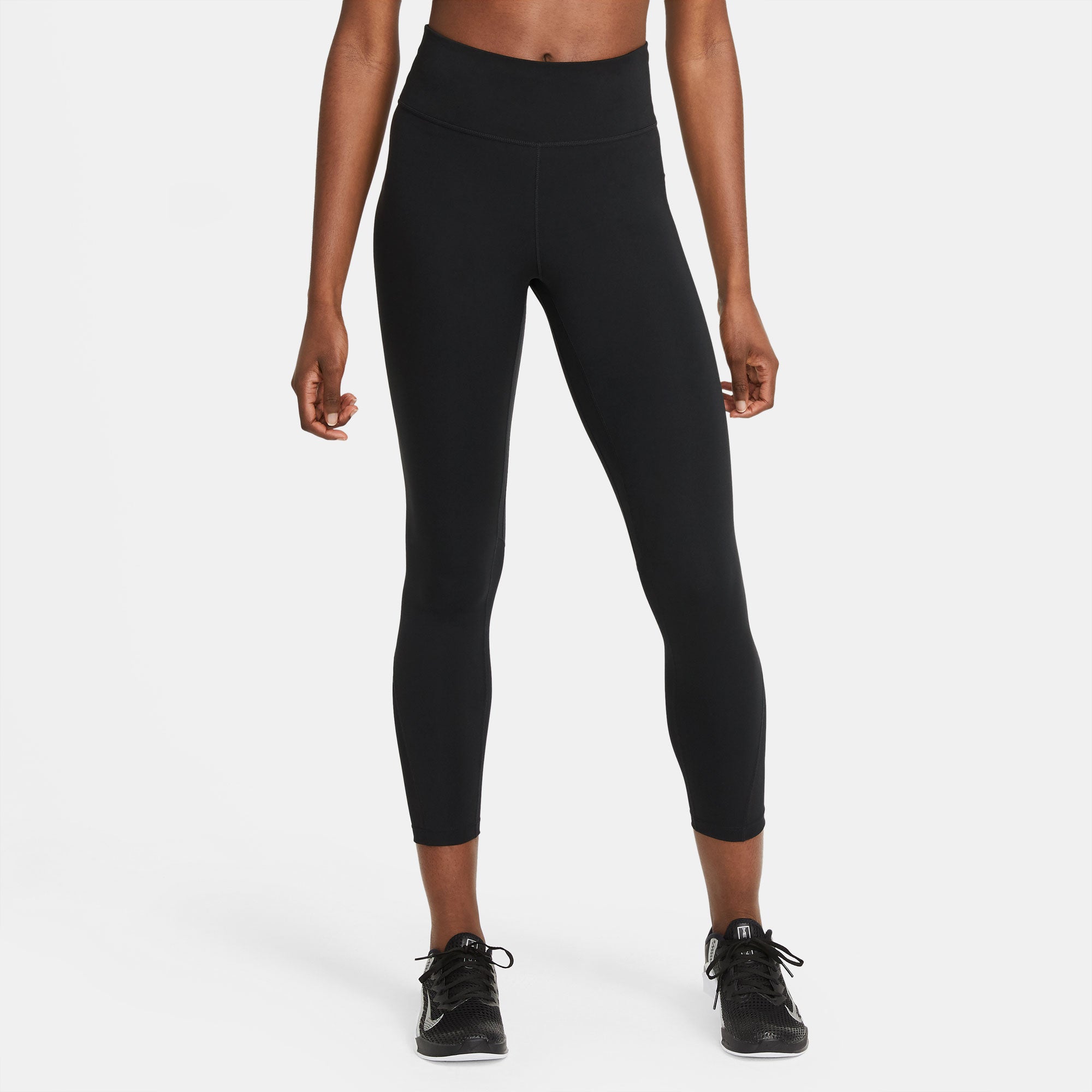 Nike One Dri-FIT Women's Mid-Rise 7/8 Leggings Black (1)