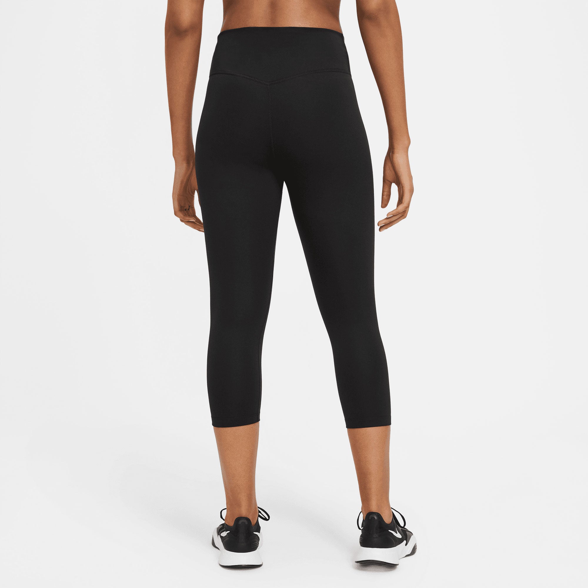 Nike One Dri-FIT Women's Mid-Rise Capri Tights Black (2)